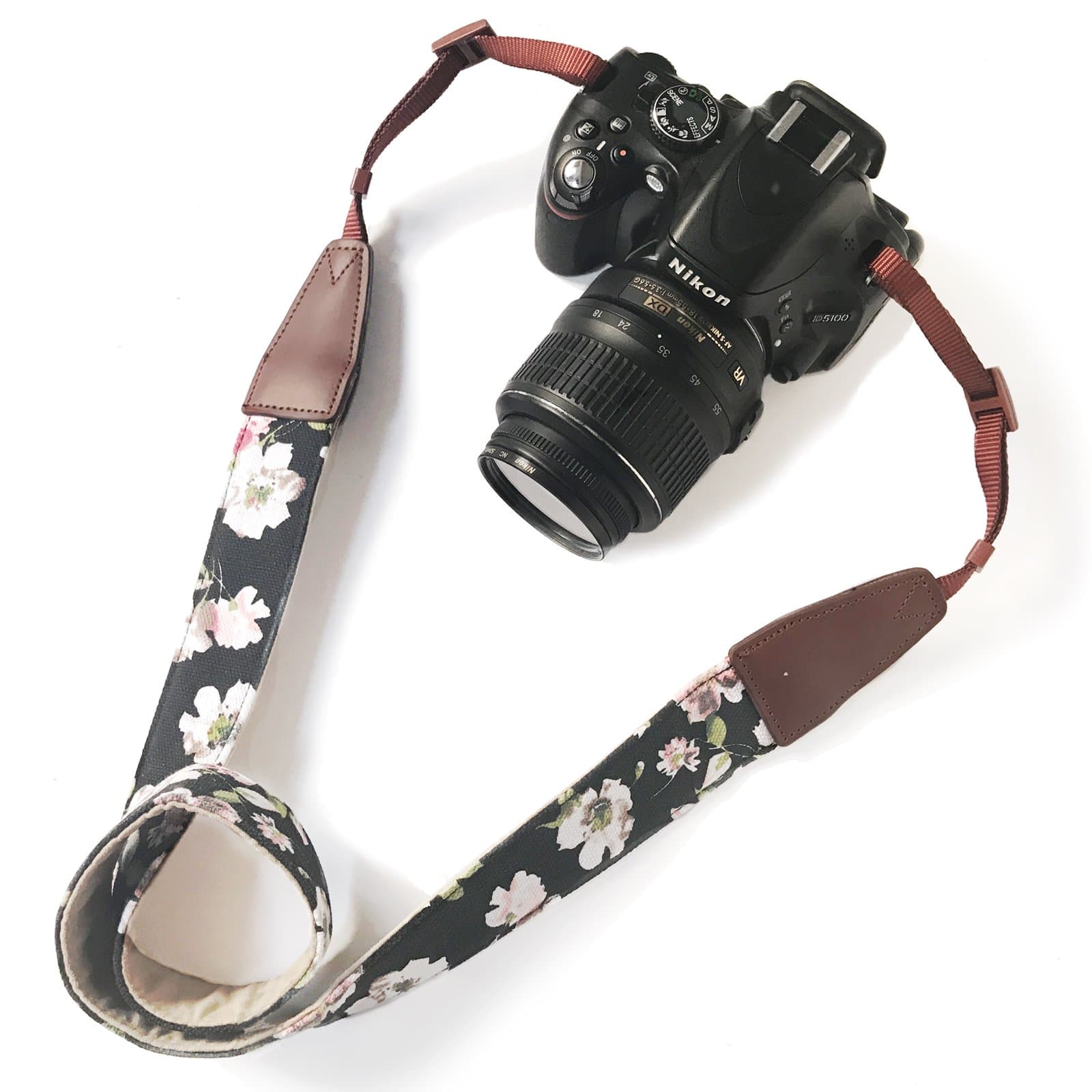 Alled Camera Strap Neck, Adjustable Vintage Floral Camera Straps Shoulder Belt for Women/Men,Camera Strap for Nikon/Canon/Sony/Olympus/Samsung/Pentax ETC DSLR/SLR