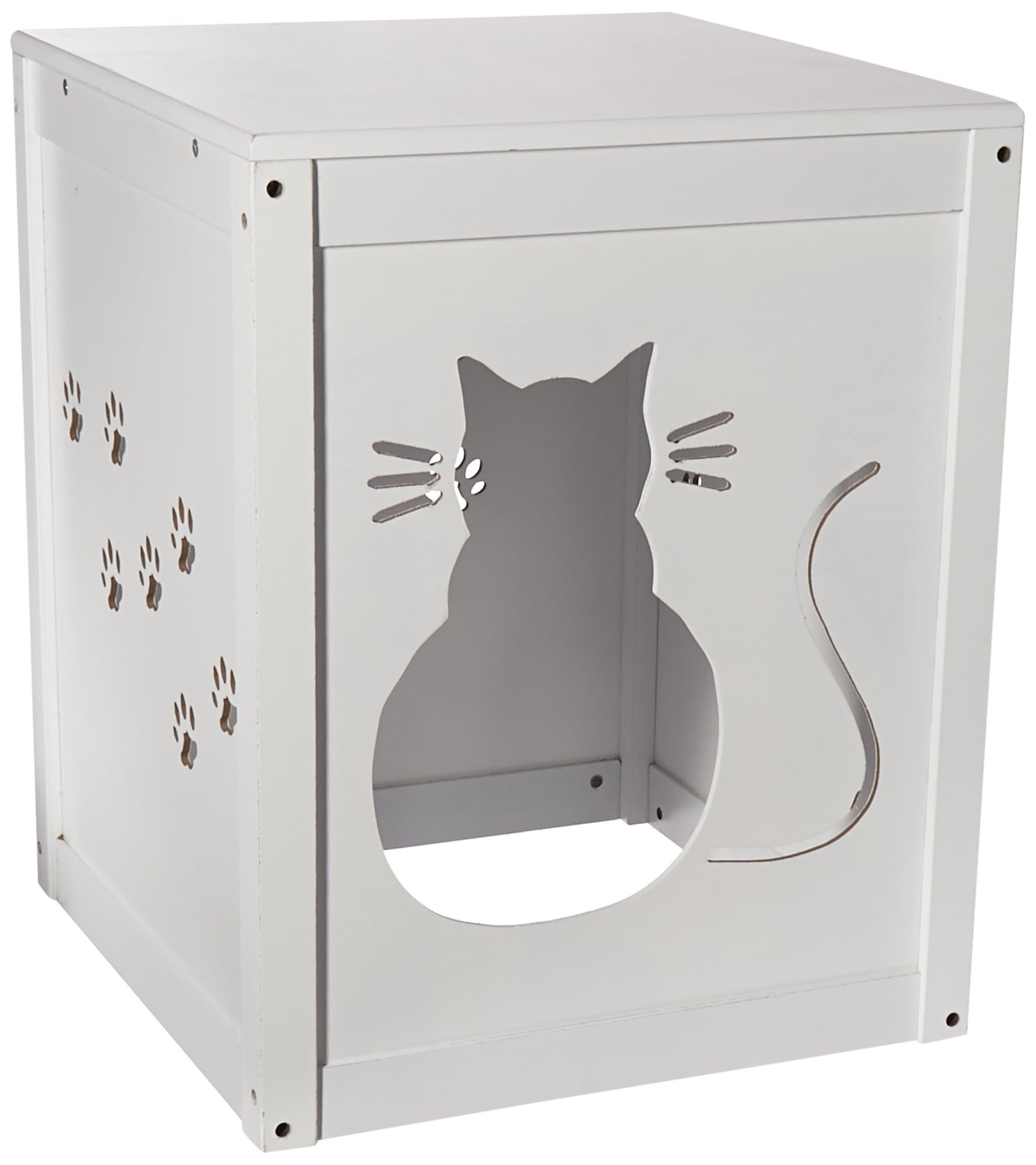 Etna Cat Kitty Litter Hide Away End Table Cabinet Box