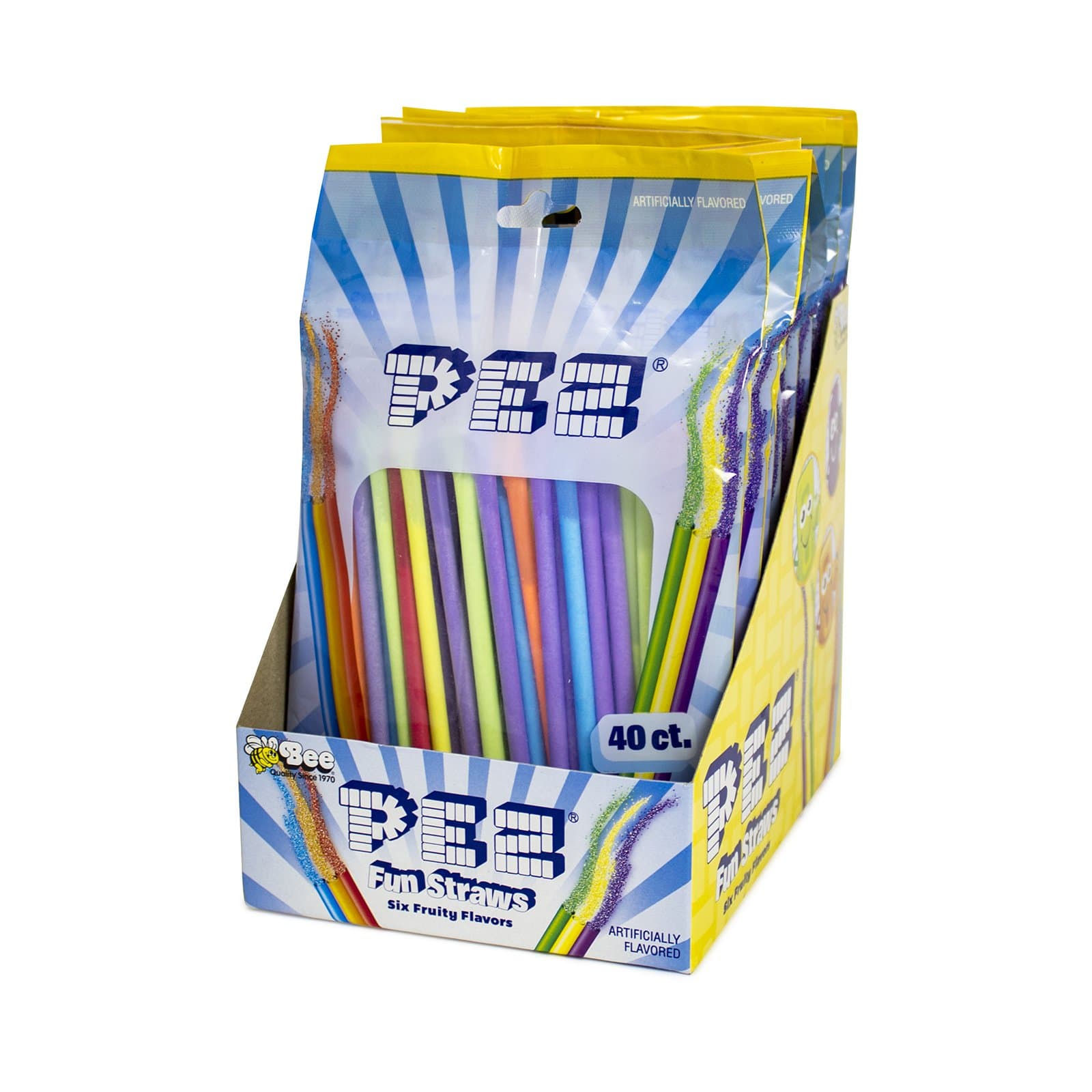 PEZ Fun Straws, 40 count (Pack of 12)