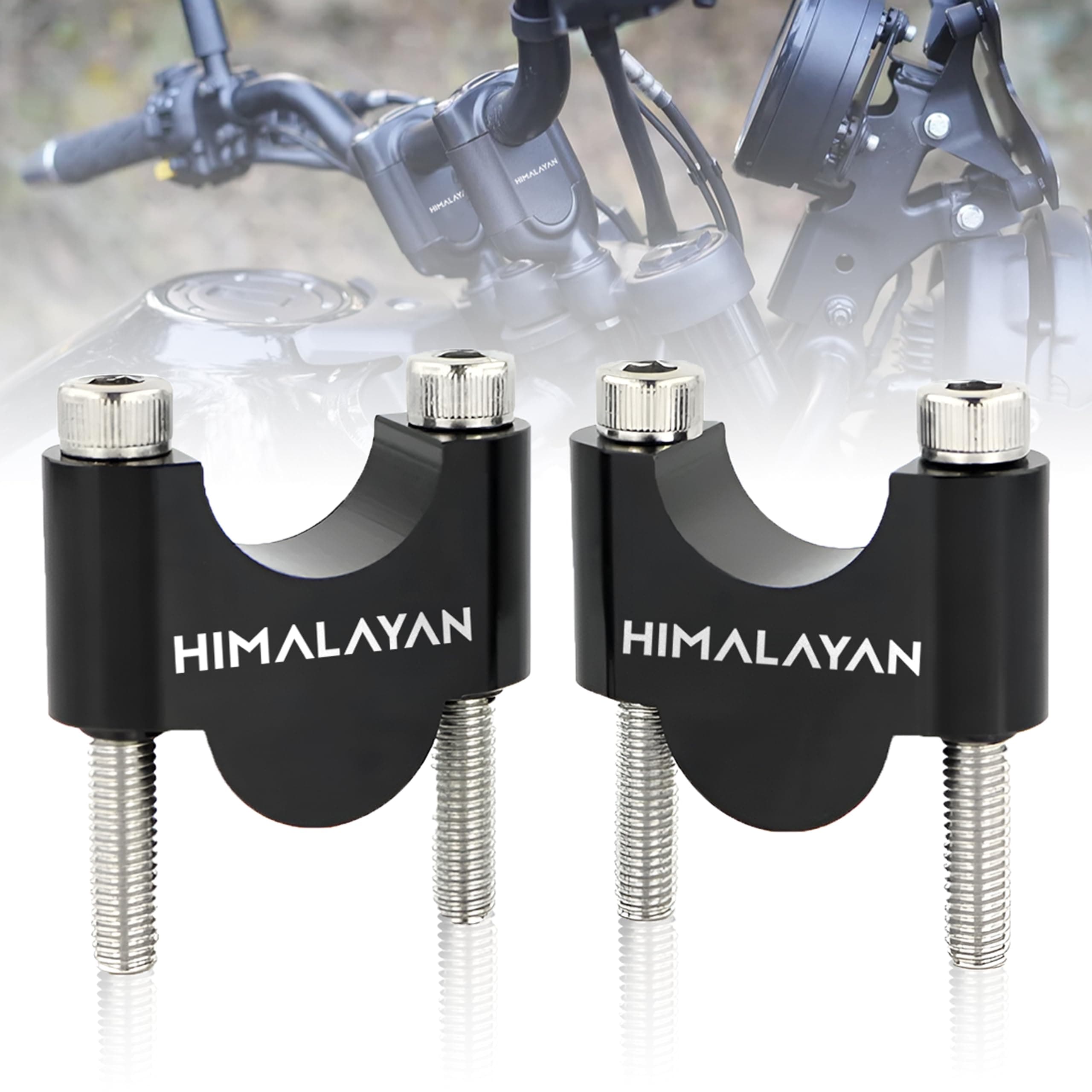 Bike Handlebar Riser Kit | Handle Height Raiser Clamp For Comfort & Control Compatible With Royal Enfield Himalayan 450