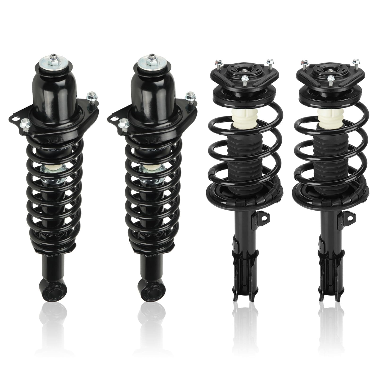AEagle Front & Rear Strut Shock Assembly w/Coil Spring for 2003-2008 Toyota Corolla, Replace 172114 172115, Left & Right, 4PCS