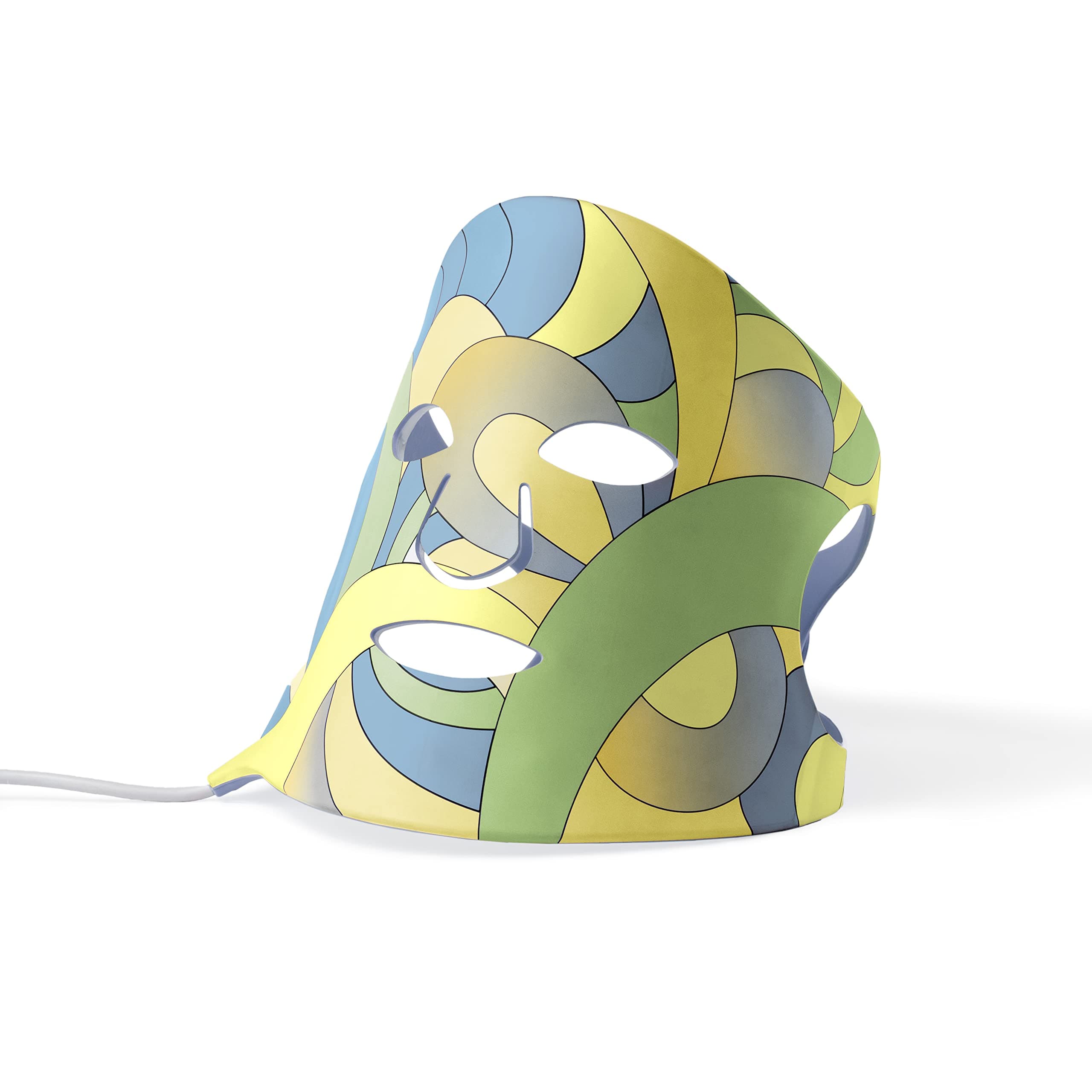 LED Face Mask Light Therapy - By Zutta - 3 Colour Settings Light Therapy - Anti Acne Blue Light - Anti-Ageing Red light - Skin Rejuvenation & Wrinkle Reduction - Lightweight Portable Silicone