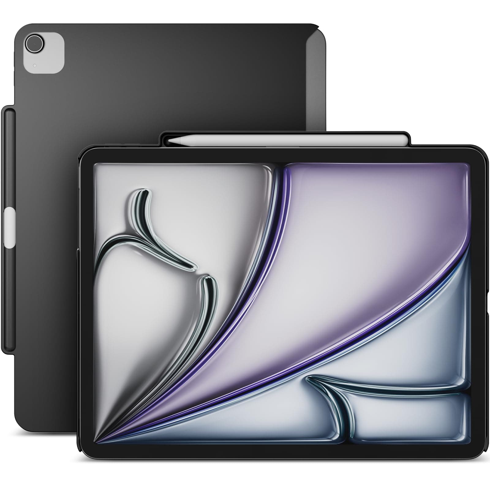 SWITCHEASY CoverBuddy Lite for M3 & M2 iPad Air 13" (2024-2025) - Case Compatible with Magic Keyboard & Smart Keyboard Folio - Black