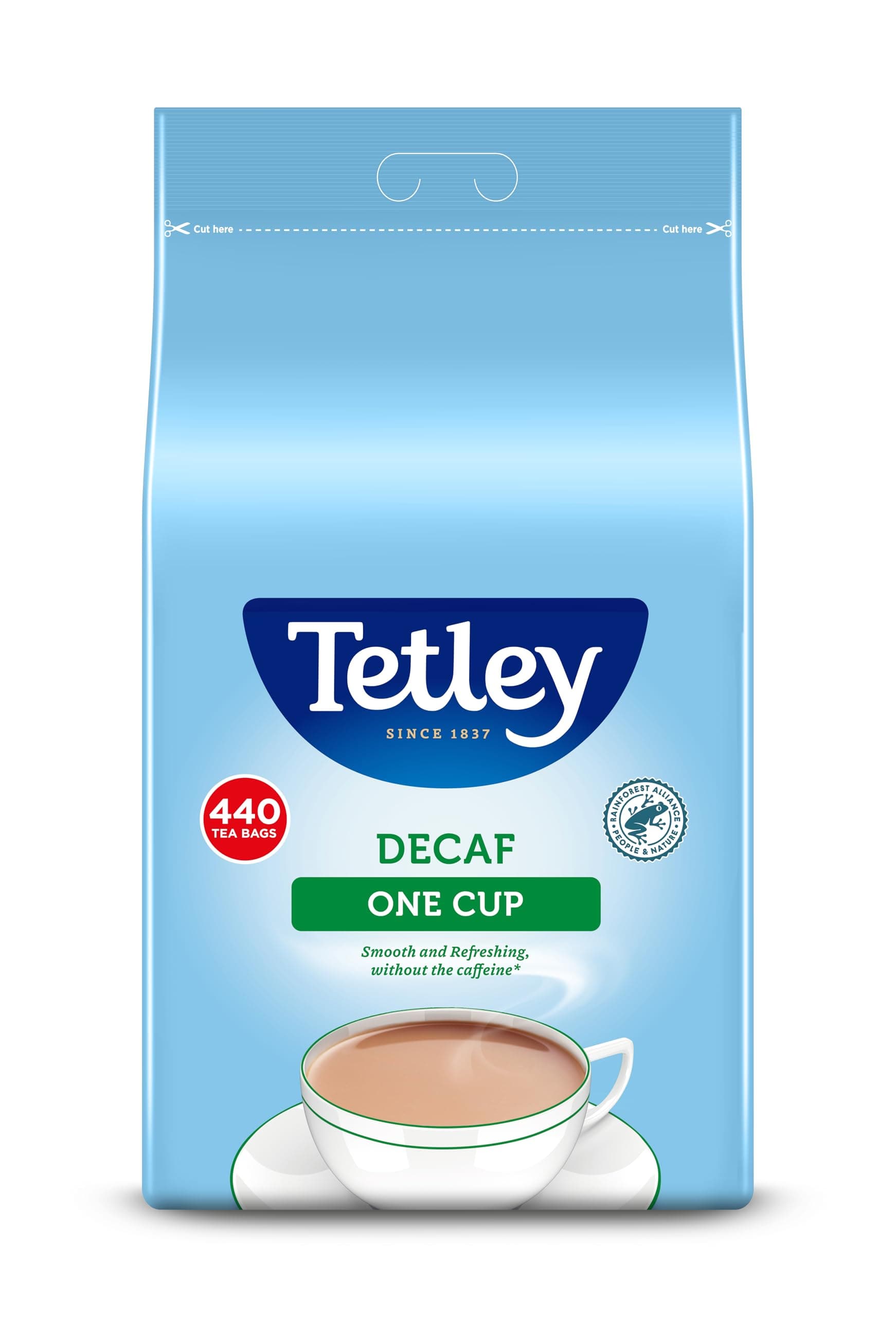 Tetley One Cup Decaf Tea, Pack of 440 Teabags