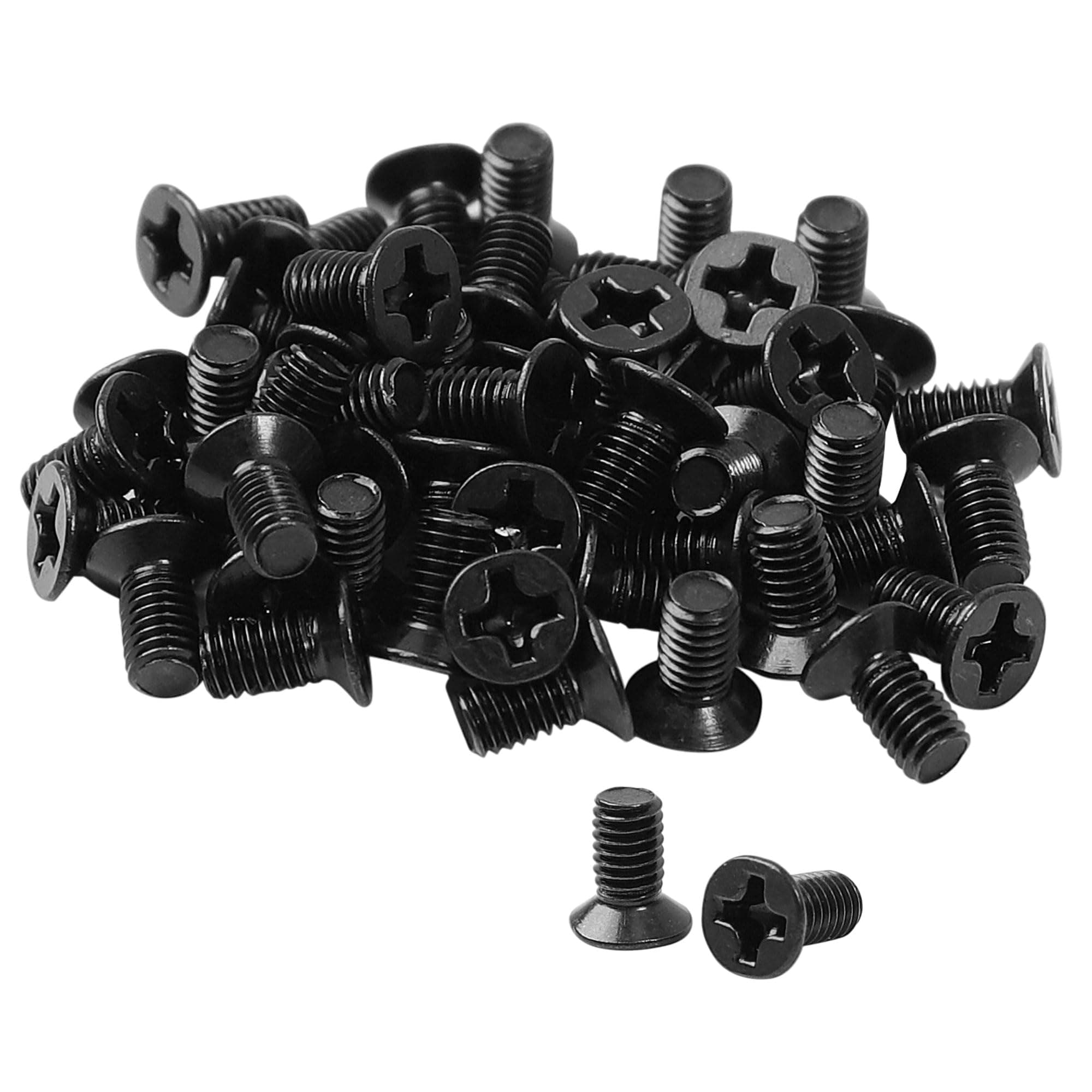 Generic 50 Pcs M3 x 4mm Screws Replacement Black for Laptop Hard Drive