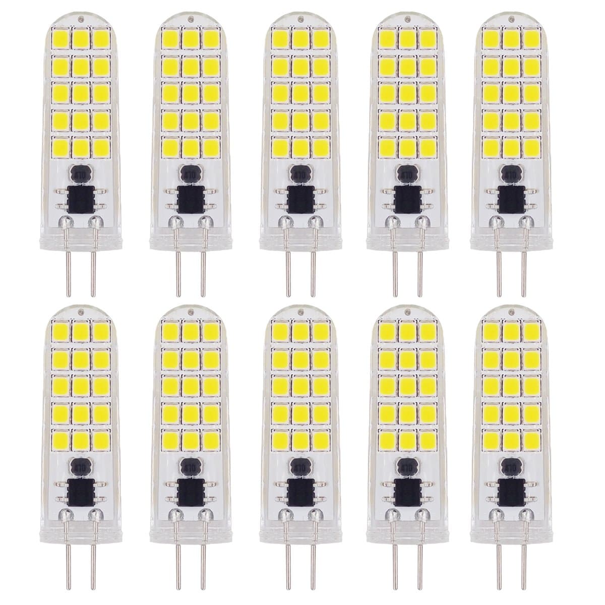 12 Volt LED Light Bulb - 1.5 Watt 180 Lumens Warm White LED Bulb Base, Corn COB LED Light in Boat RV Marine Interior Fixtures, Replacement Halogen G4 C14 Bulb 30pcs 2835 SMD DC 12V, 10-Pack