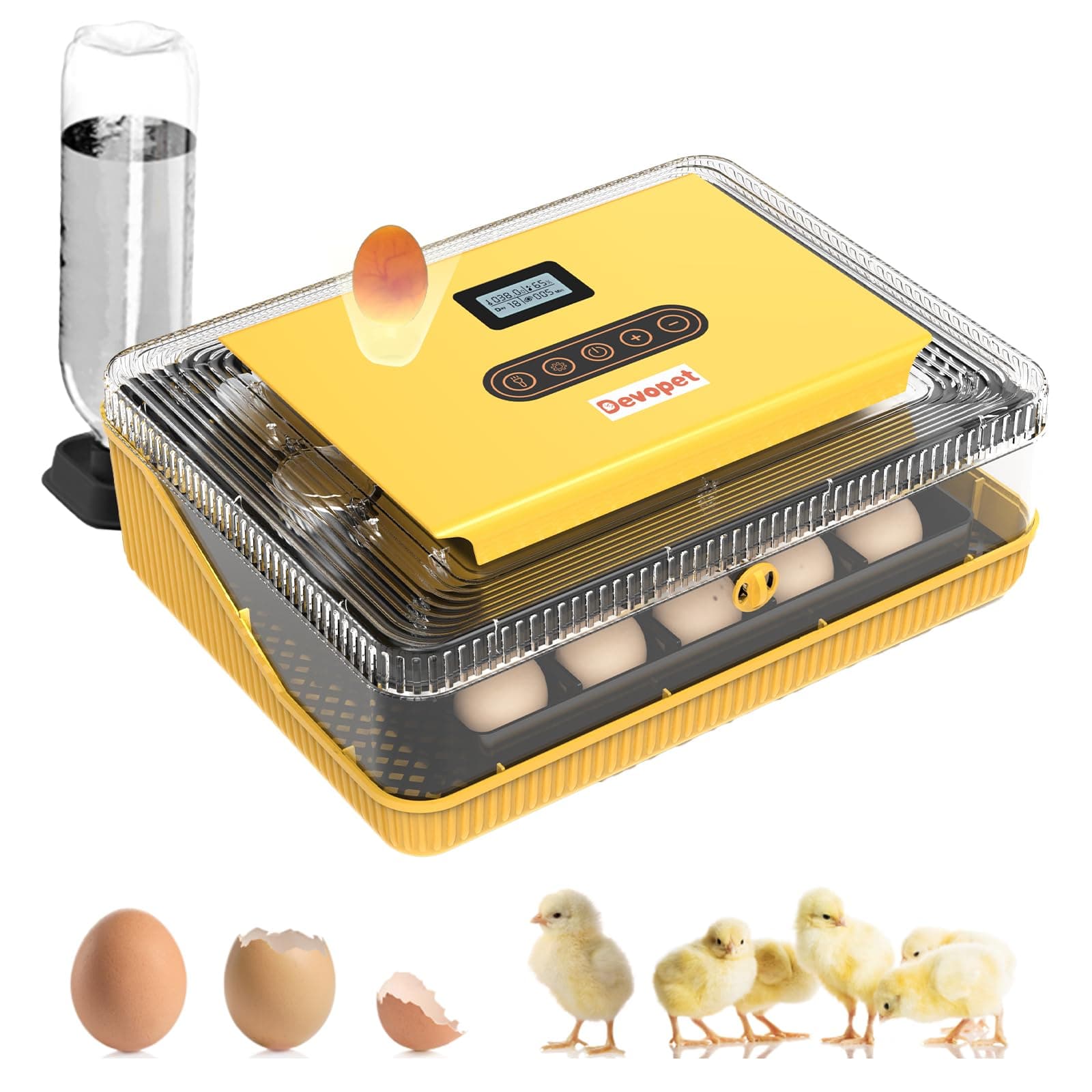 Incubators for Hatching Eggs, 25 Eggs Incubator with Automatic Egg Turning and Humidity Control, Egg Candler, Auto Water Replenishment, Chicken, Duck, Goose and Quail Automatic Egg Incubator