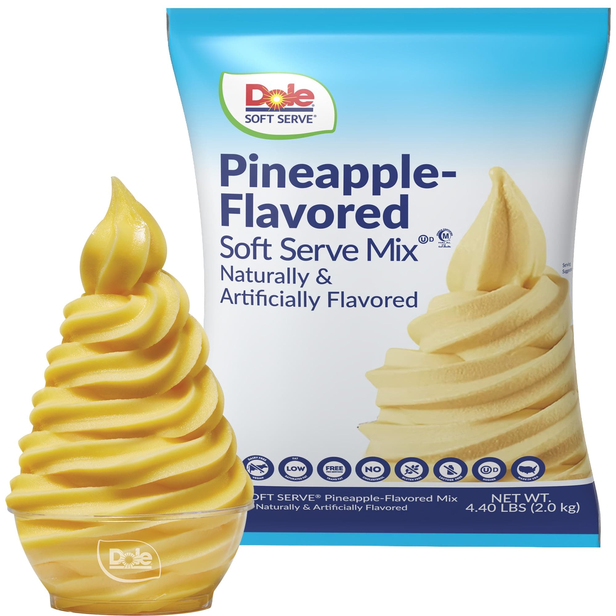 Soft Serve Mix pineapple, 4.40 lbs