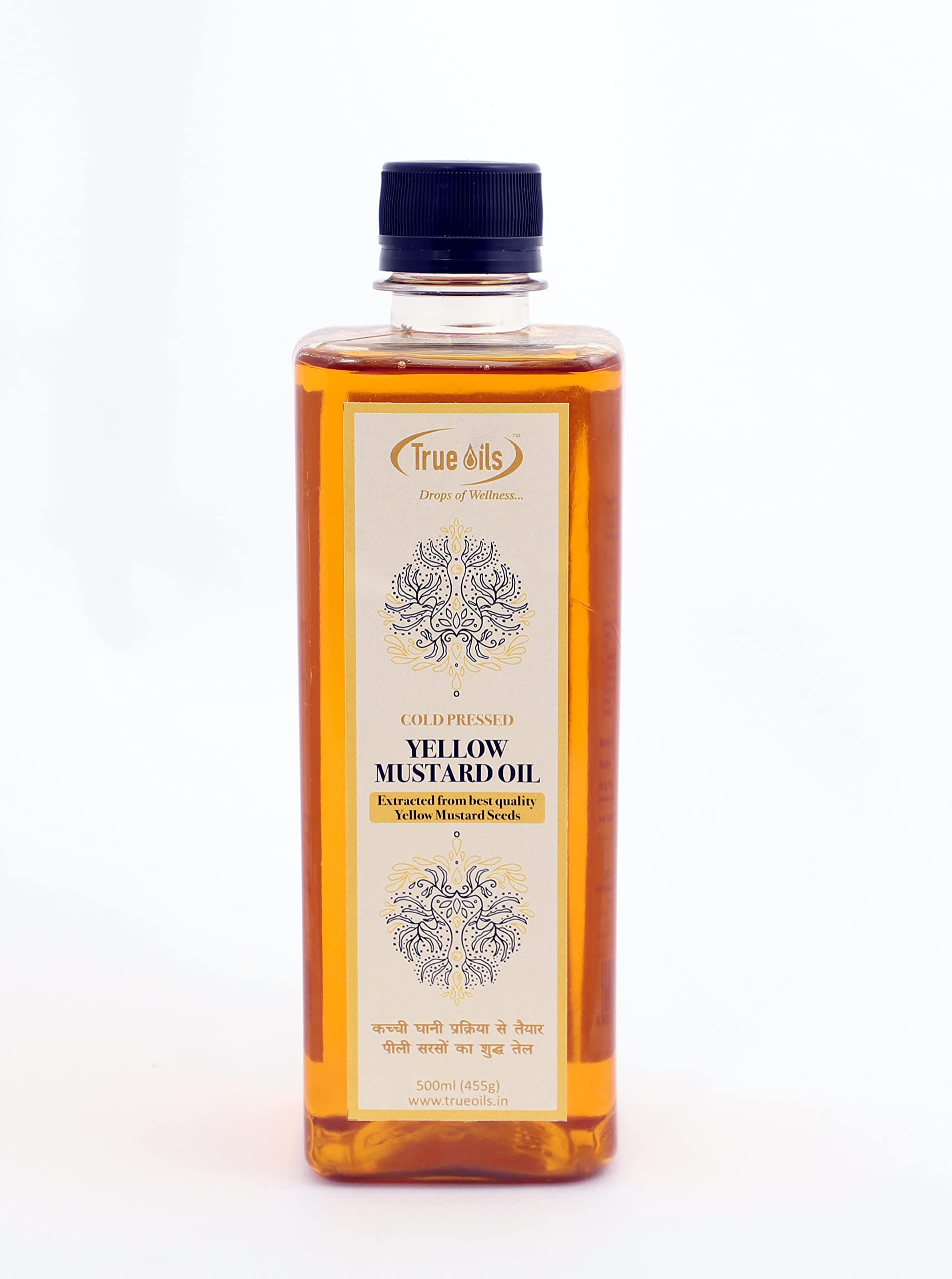 True Oils Natural Yellow Mustard Seed | Cold Pressed | Unrefined | Additive Free | Healthy Cooking Oil (500ml)