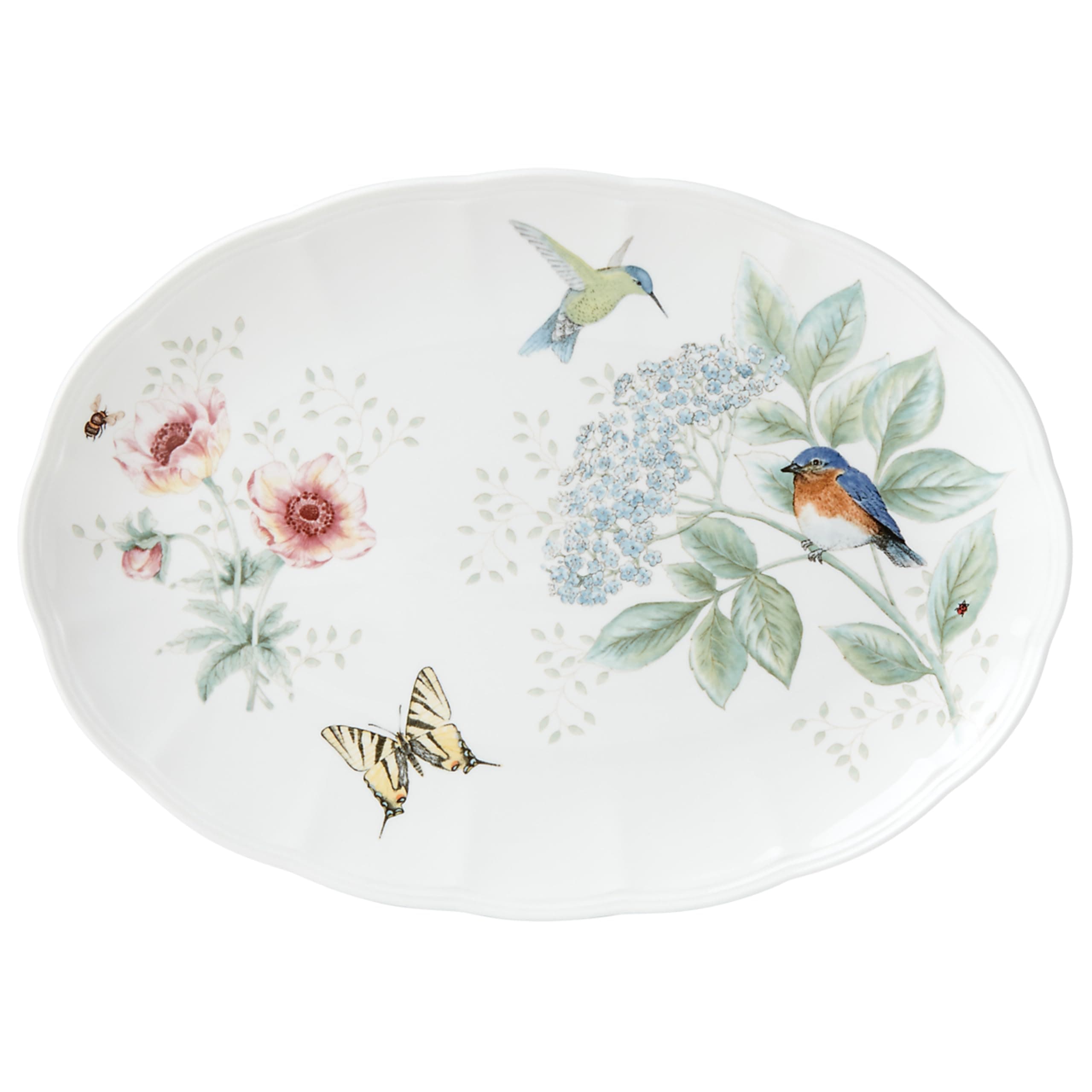 Lenox 882266 Butterfly Meadow Flutter Eastern Bluebird Platter