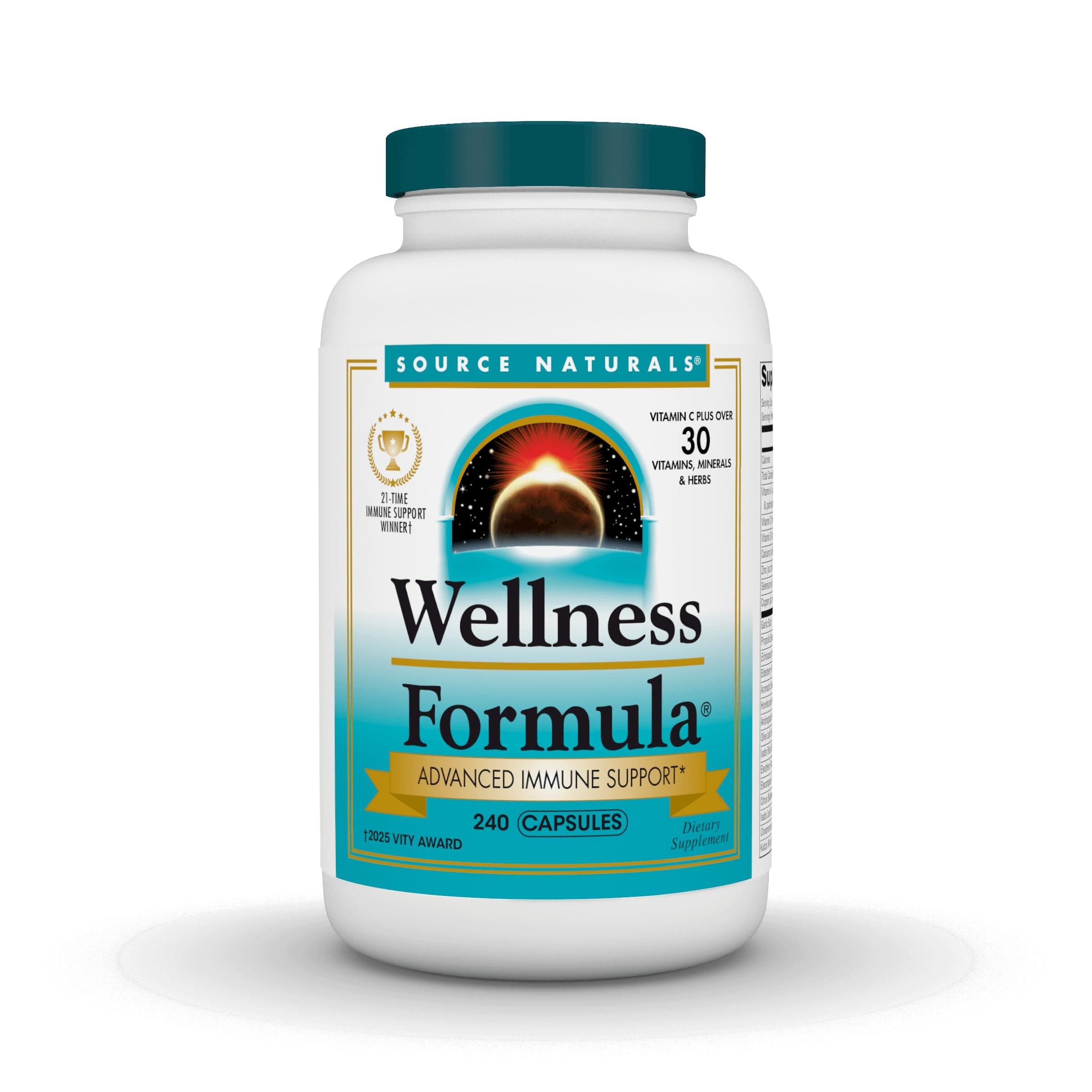 Wellness Formula Bio-Aligned Vitamins & Herbal Defense Advanced Immune Support* - Dietary Supplement & Immunity Booster - 240 Capsules