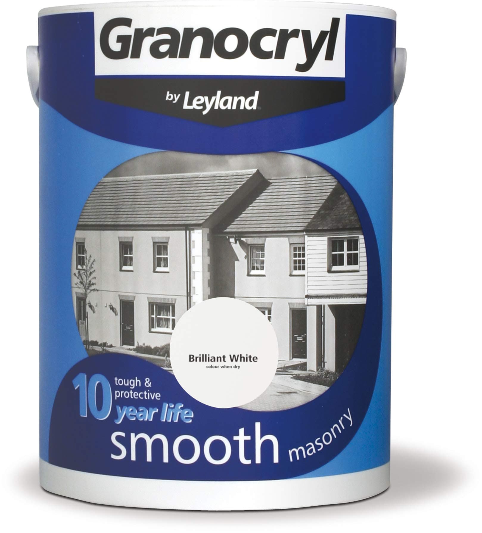 Leyland Granocryl Smooth Masonry, Brilliant White, 5L