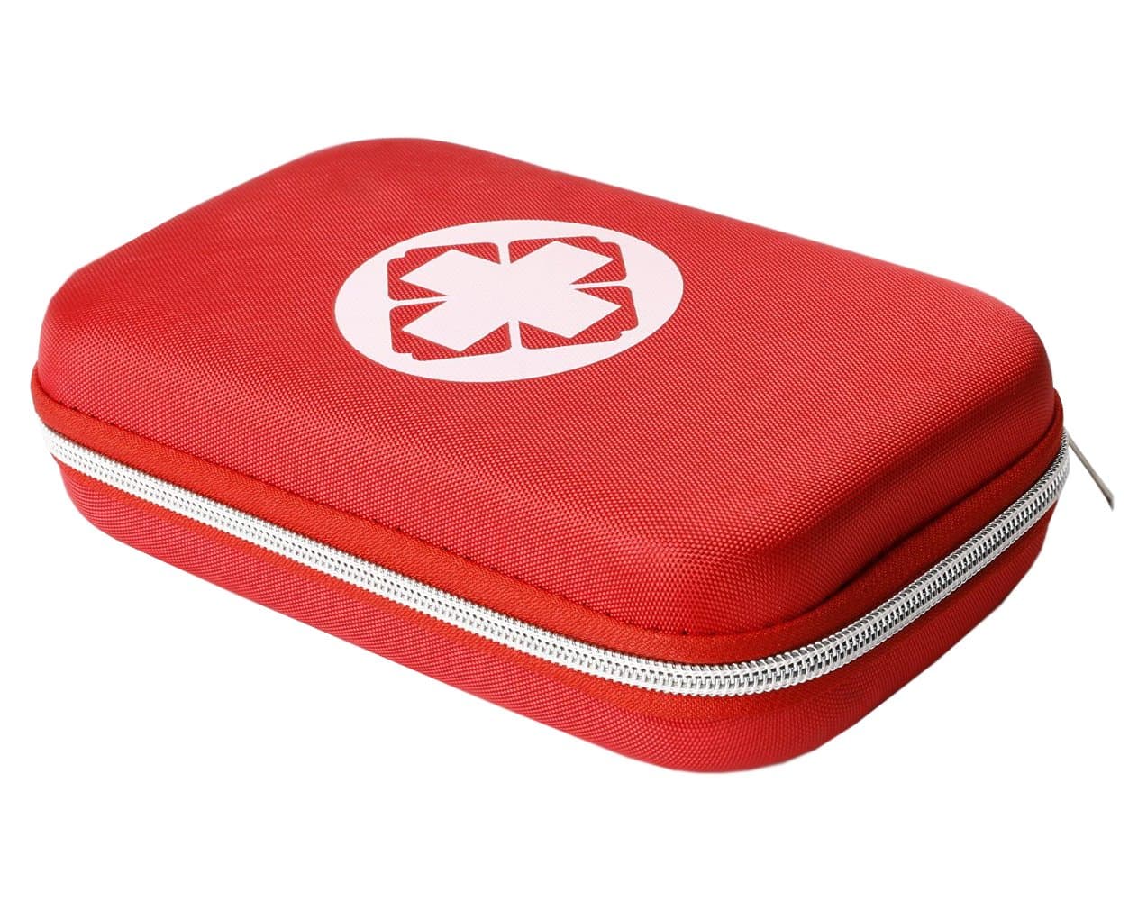 Red Cross First Aid Kit Survival 14 Items Light Weighted Small Essential Medical Supplies for Car Kitchen School Camping Hiking Travel Office Sports Hunting and Home