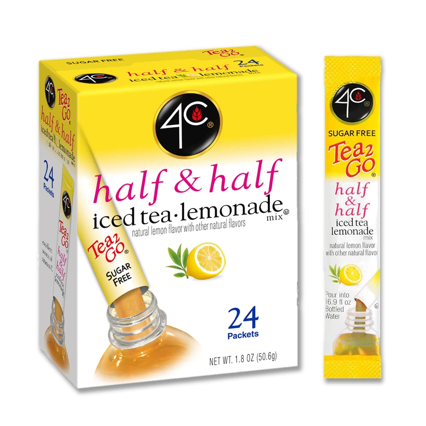 Half & Half Iced Tea Lemonade Mix- Sugar Free 24 pkts