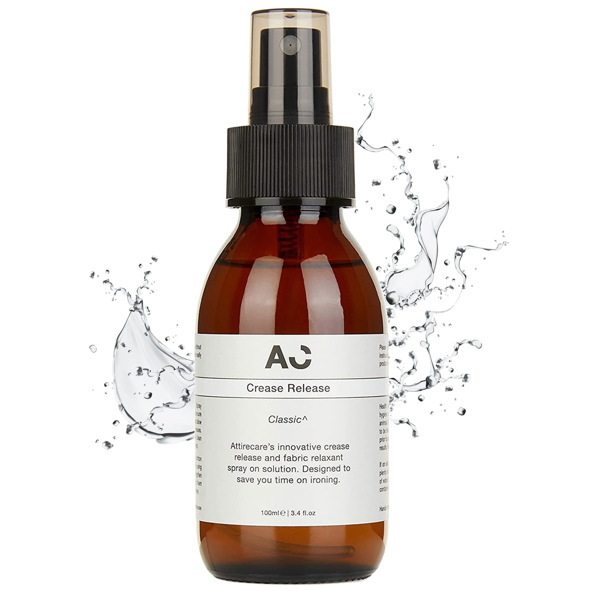 AttirecareCrease Release Spray 100ml - This Clever Spray On Solution is Designed to Remove Creases from All Clothing & Bedding, Lightly Scented with Fresh Cotton Fragrances