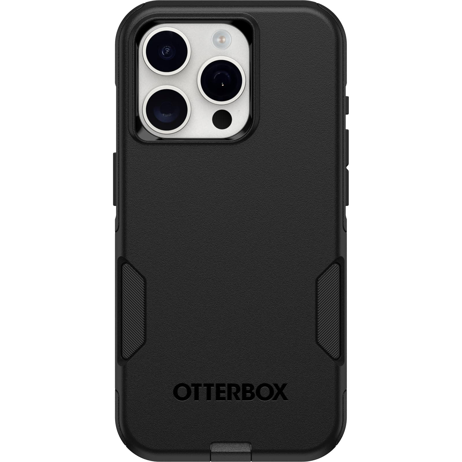 - iPhone 15 Pro (Only) Commuter Series Case - Black, Slim & Tough, Pocket-Friendly, with Port Protection