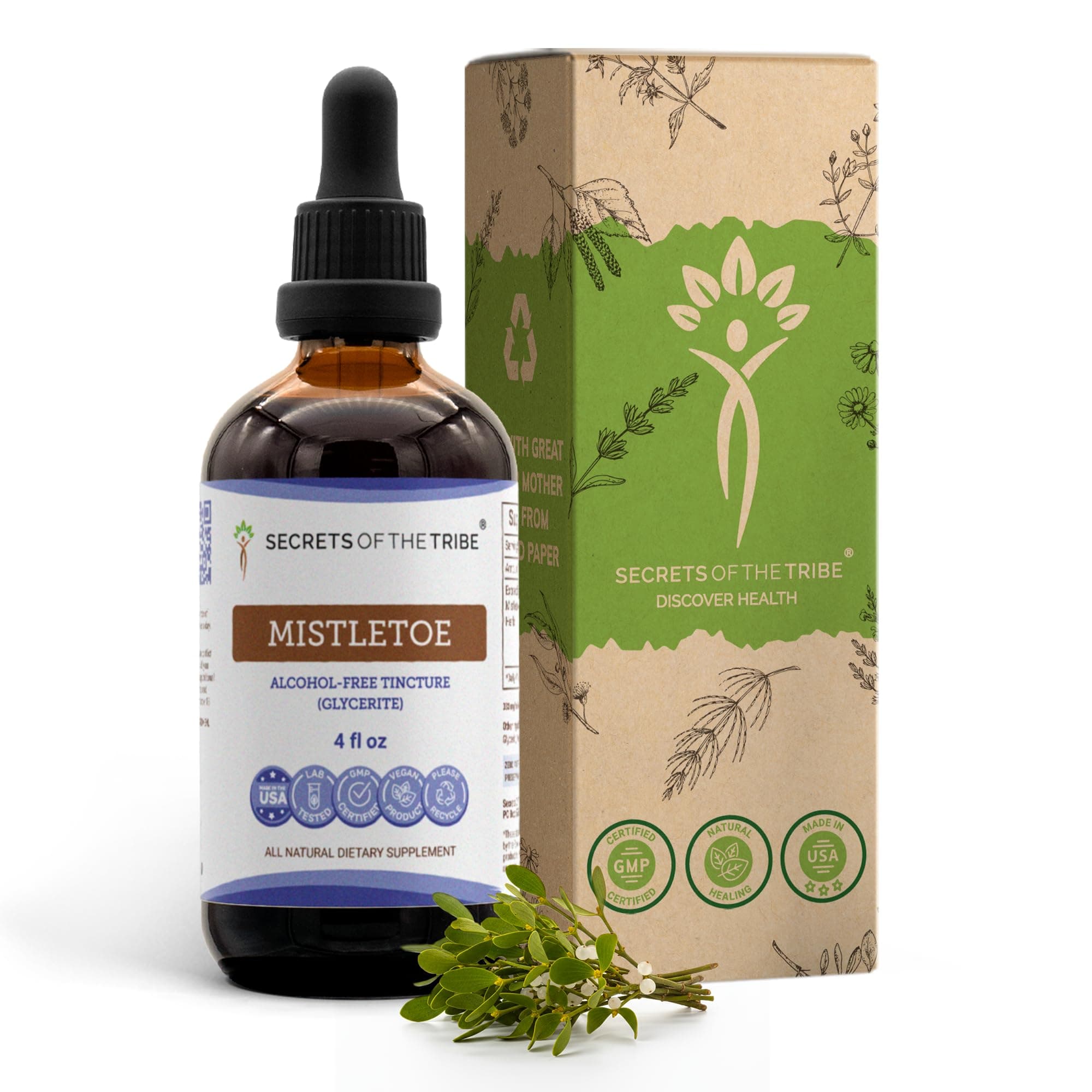 - Mistletoe Tincture Alcohol-Free Liquid Extract, Mistletoe (Viscum Album) Dried Herb (4 FL OZ)