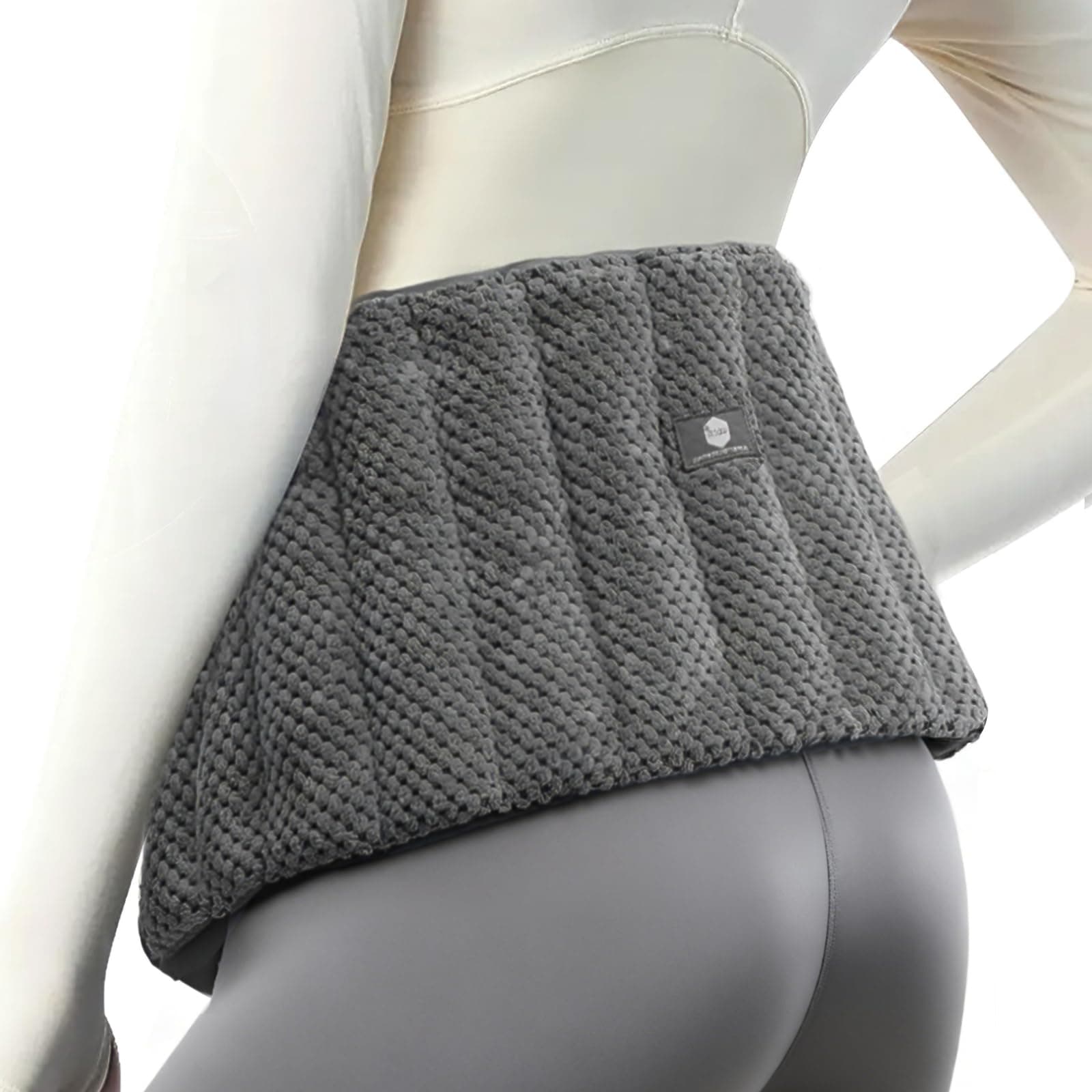 uncn Large Heat Pads for Back Pain Relief with Adjustable Strap| Wheat Bags Microwavable| Microwave Heat Pad for Cramps, Menstrual, Lumbar, Muscle Spasms