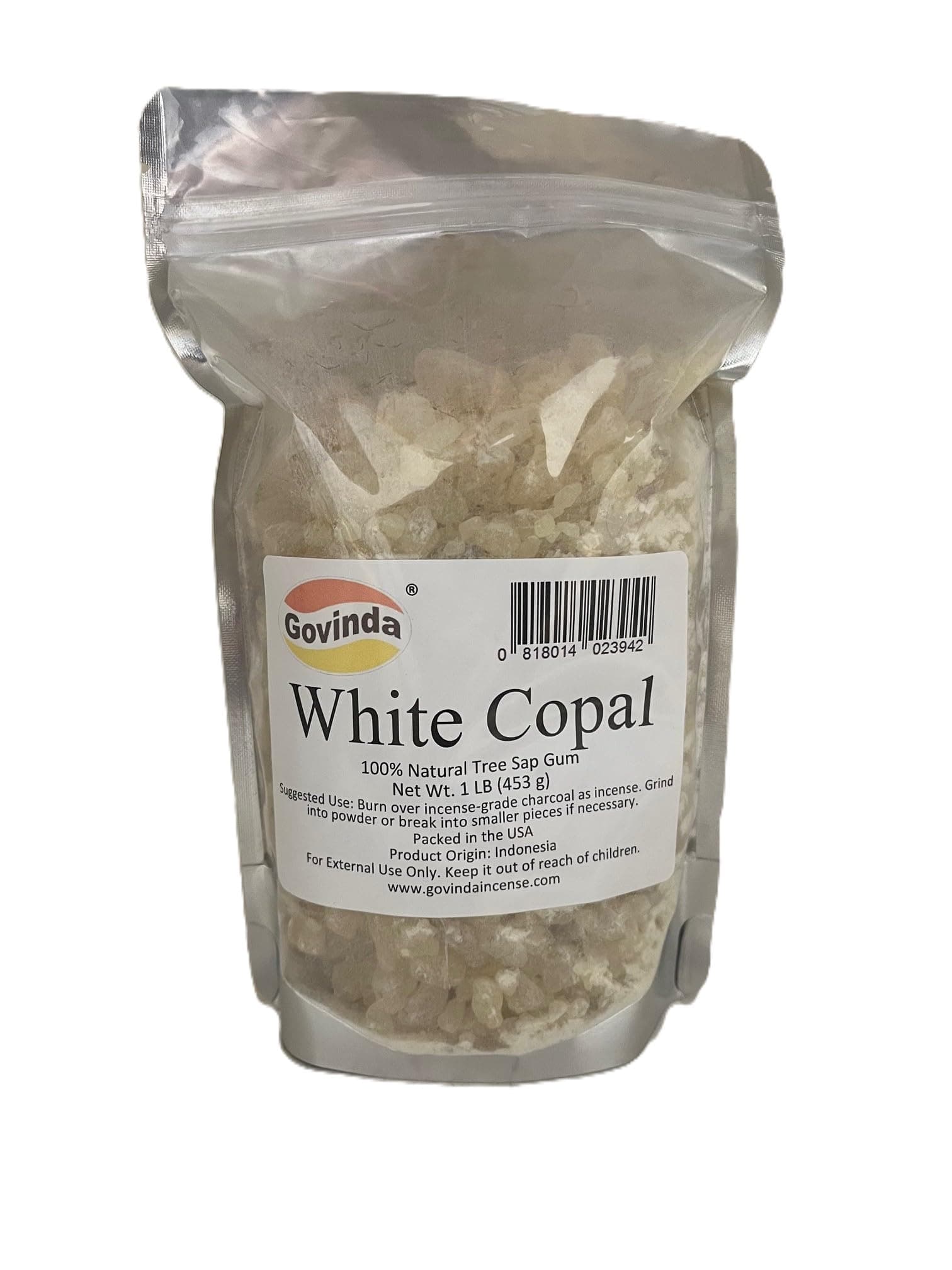 Govinda - White Copal Tree Sap Gum Incense 1 lb