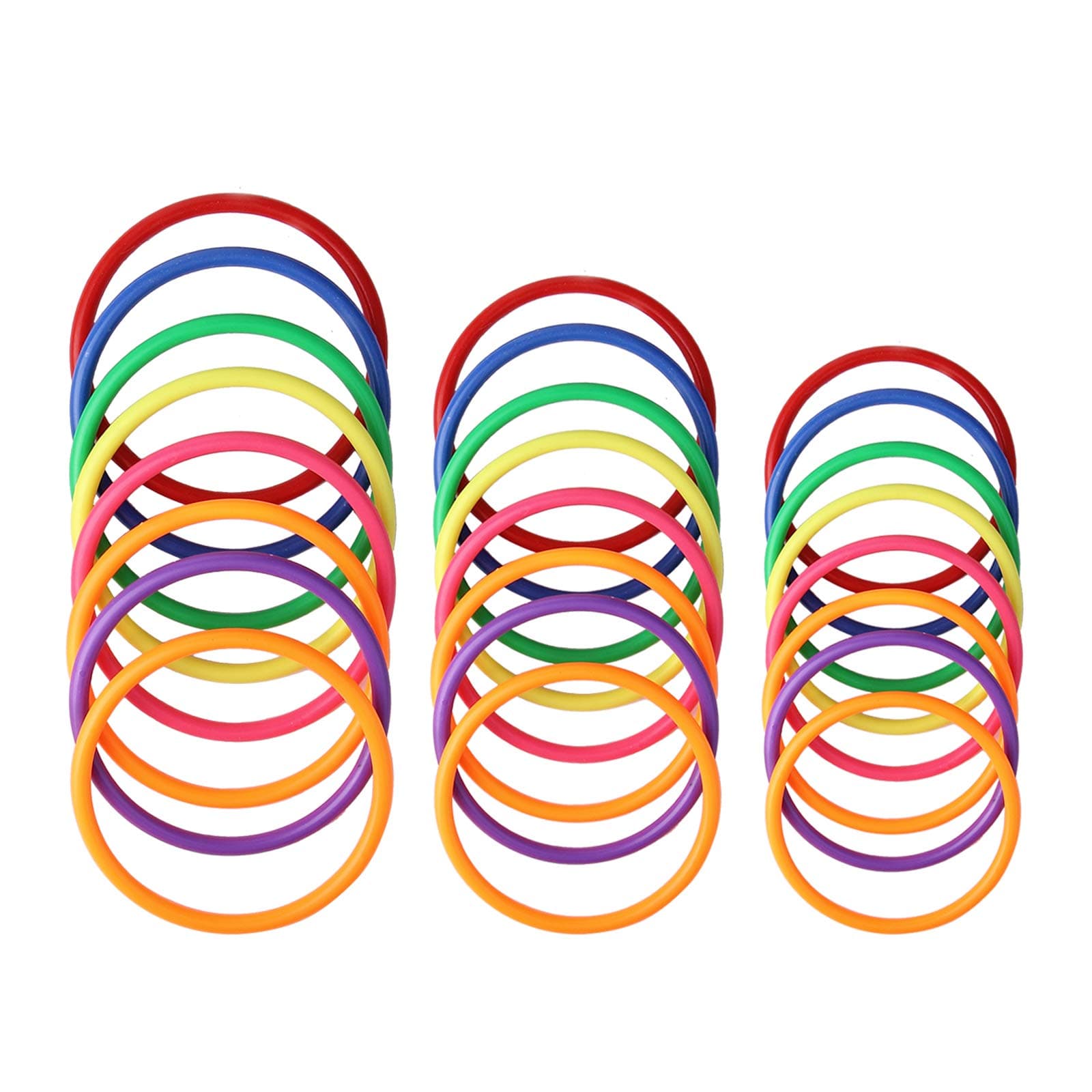 HRLORKC Plastic Ring Toss Game Set Rings for Ring Toss for Kids Outdoor Games Plastic Carnival Rings Carnival Games for Carnival Party and Parent-Child Games…