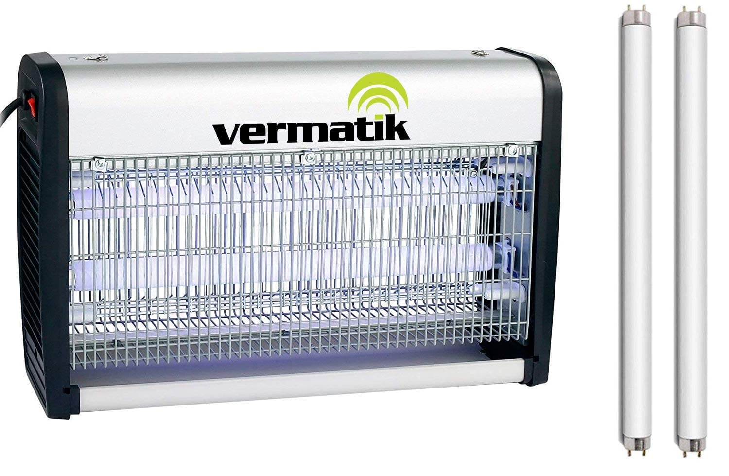 Vermatik Electric Fly Killer Pro 23W 50m2 Large Room Coverage 2 Extra Blub, Electric Fly Zapper, Bug Zapper, Insect Killer Ideal for Home, Commercial Use Standing or Wall Hanging Alternative to a Fly Swatter, Mosquito Pest Control Solution