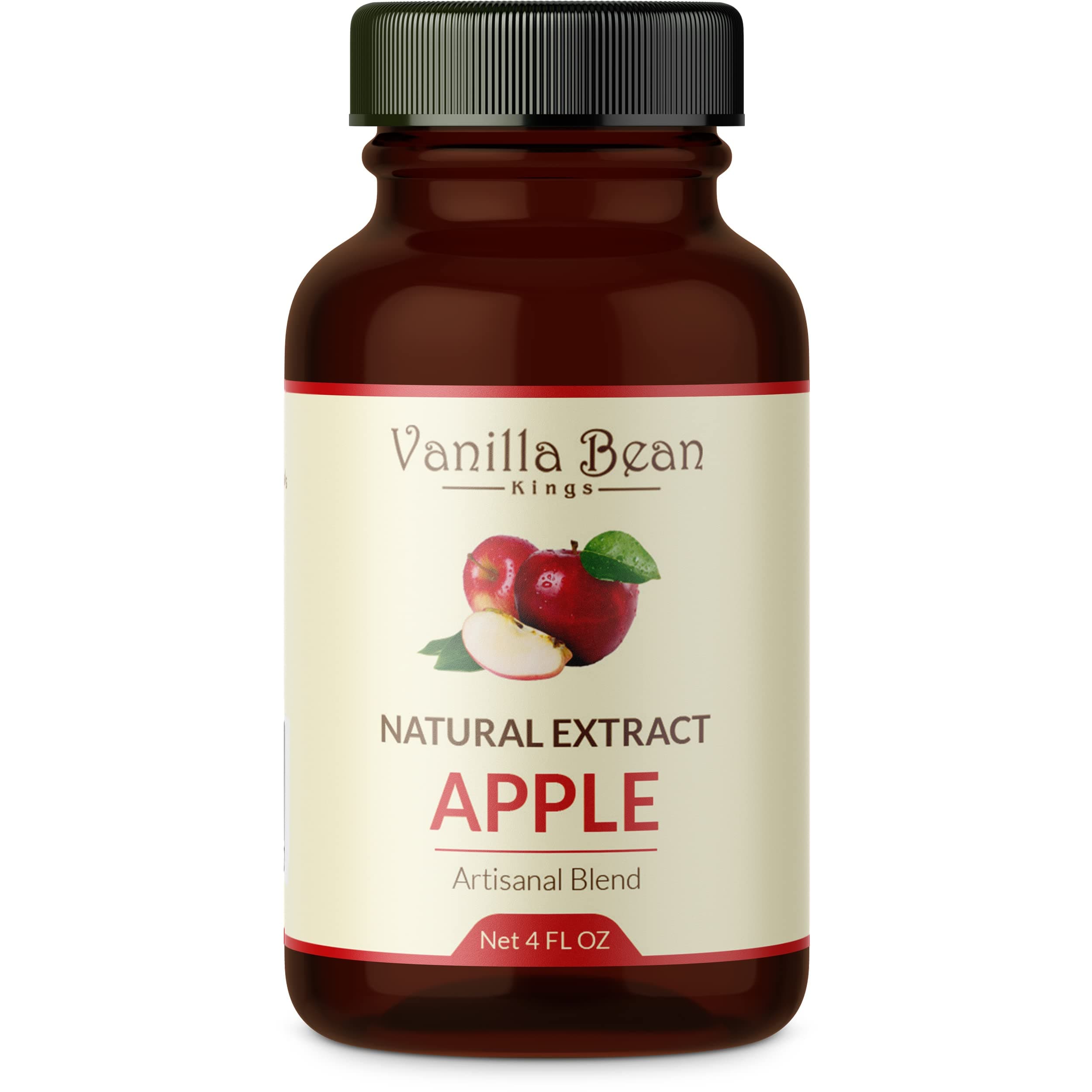 Natural Apple Extract for Baking and Flavoring - 4 OZ - Premium Quality Natural Flavors for Baked Goods, Desserts, & Cooking