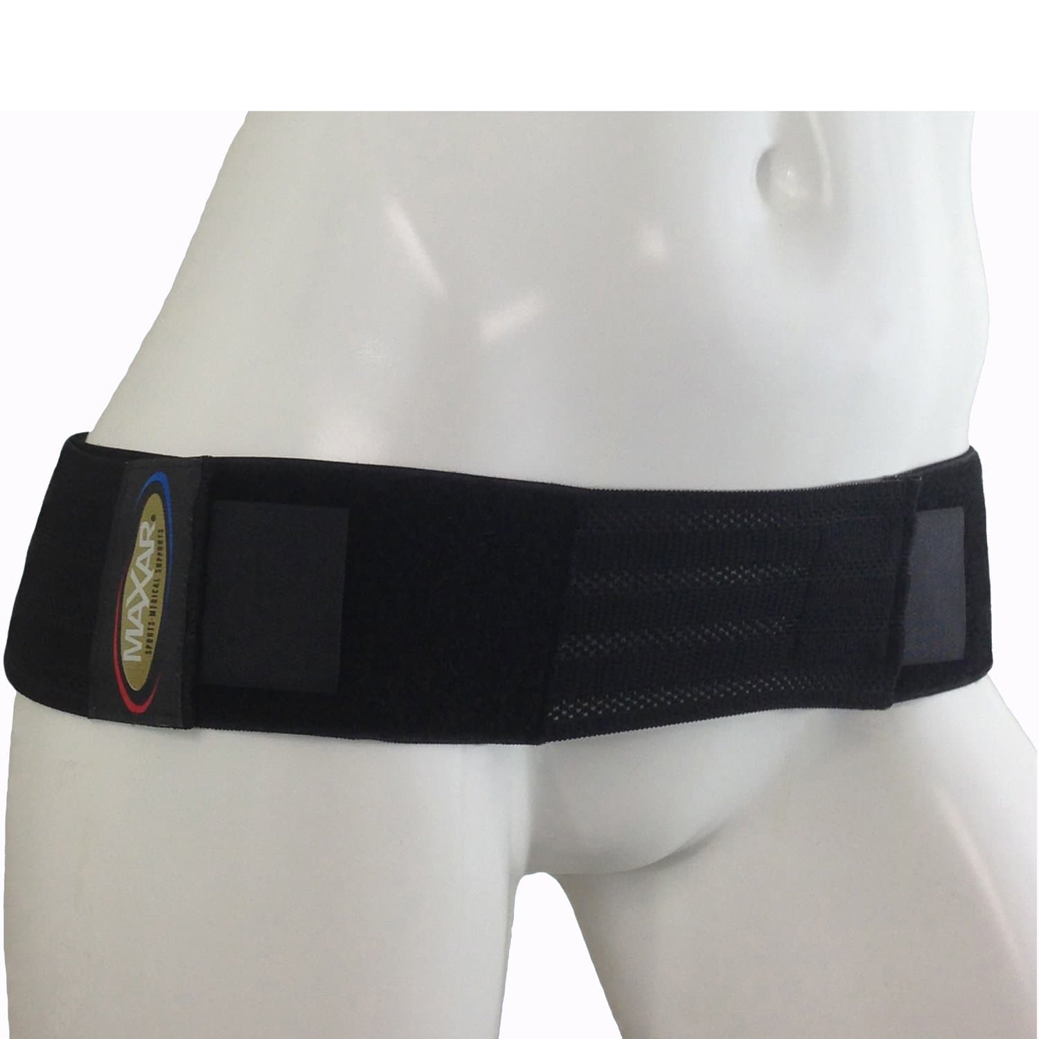 Sacroiliac Joint Lower Back Pelvis Pain Relief Compression Support Belt, X-Large Black