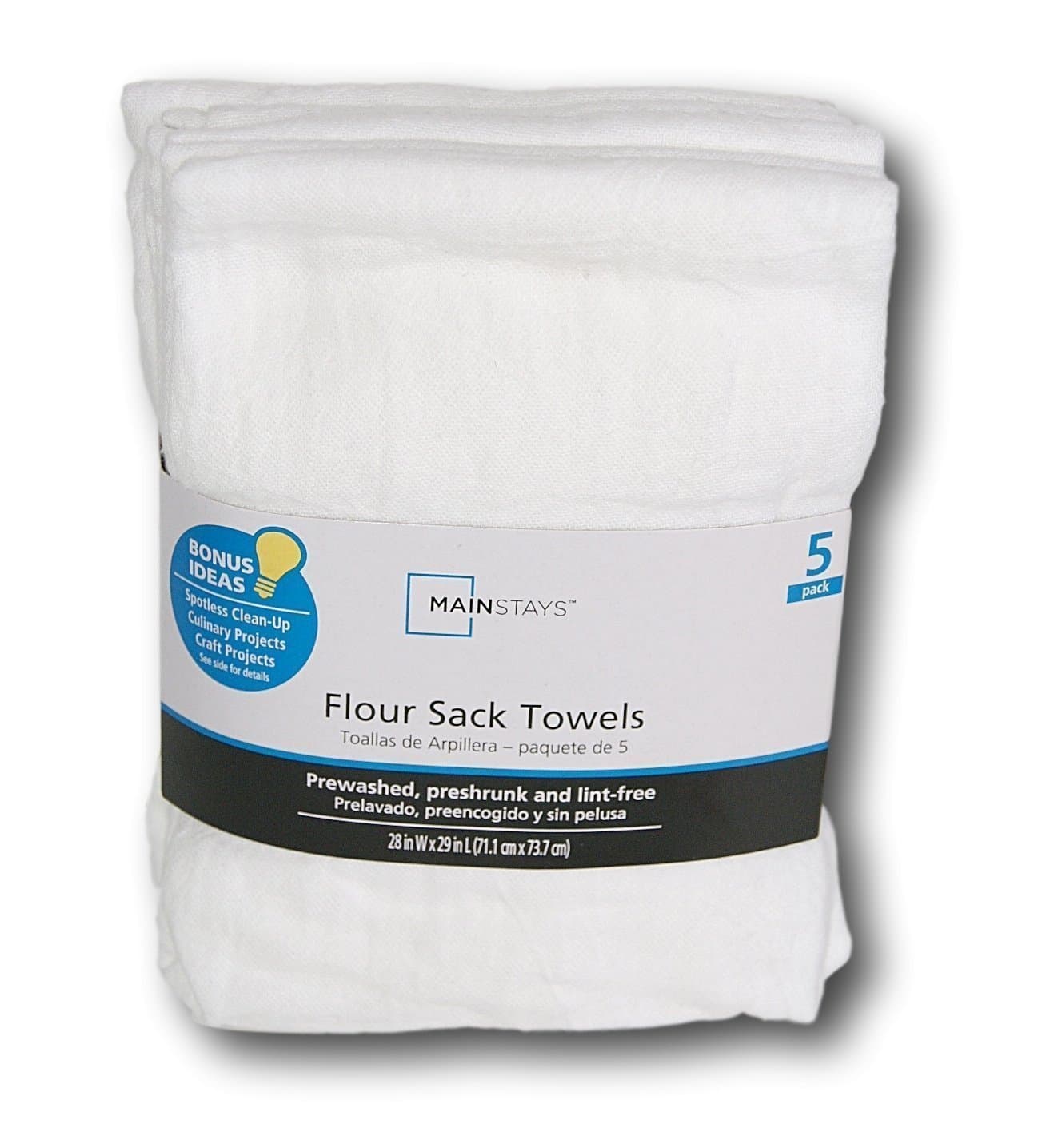White Flour Sack Towels - by Mainstay