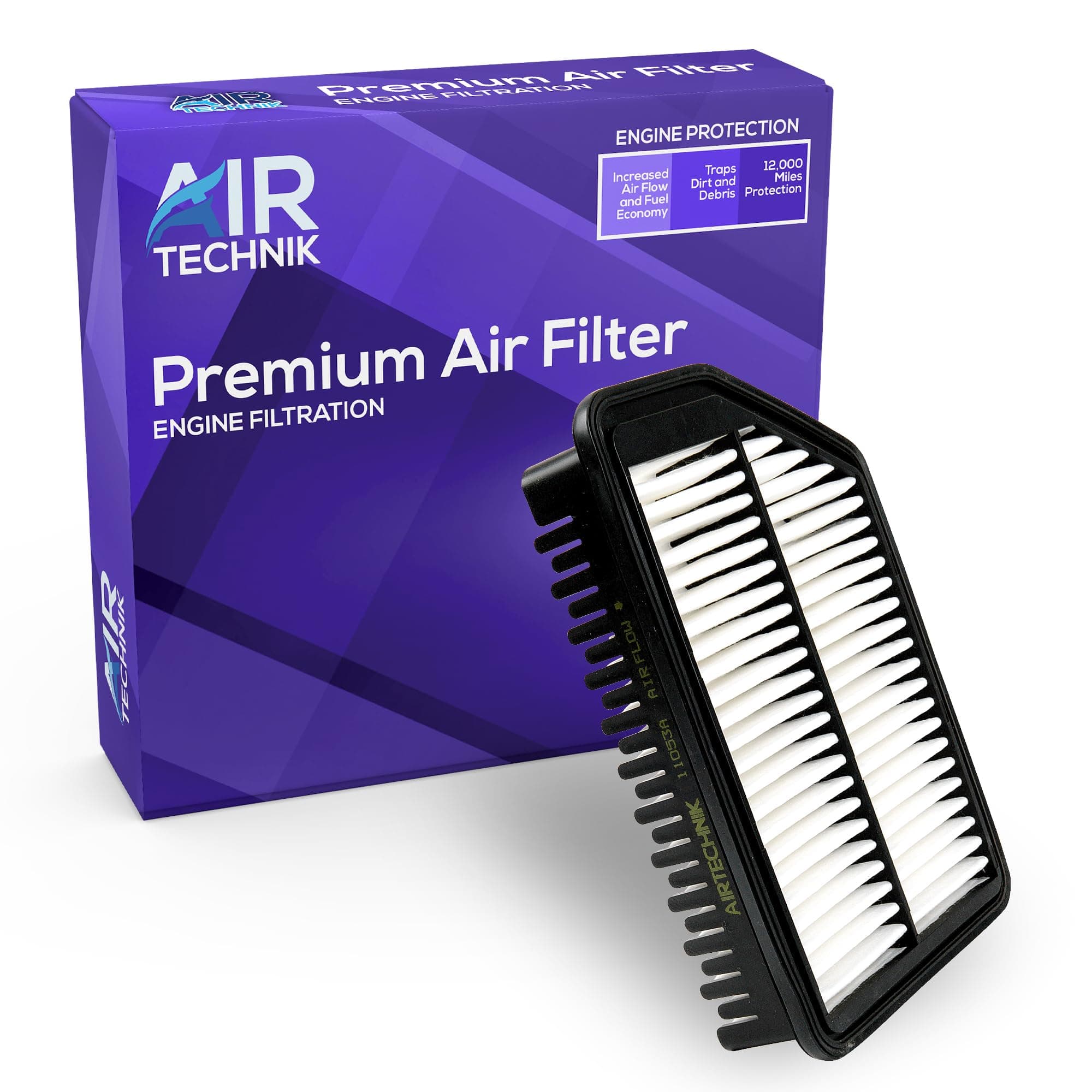 AirTechnik CA11053A Replacement Engine Air Filter | Fits 17-20 Hyundat Creta, 10-15 Tucson, 2015 Hyundai ix35, 11-17 Elantra, 14-17 Kia Rondo, 11-16 Sportage - 28113-2S000 / 28113-3X000