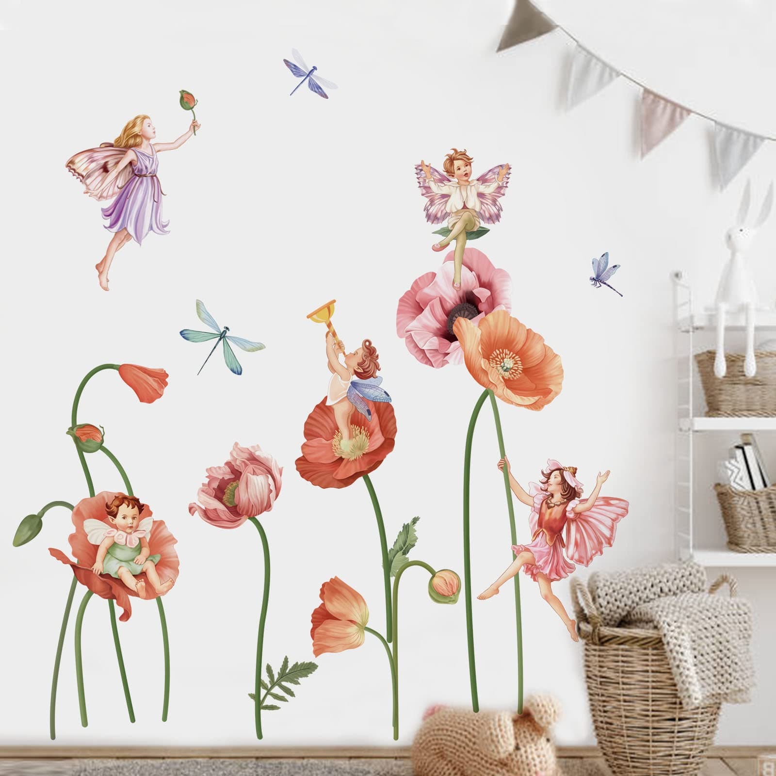 Flower Fairy Wall Stickers