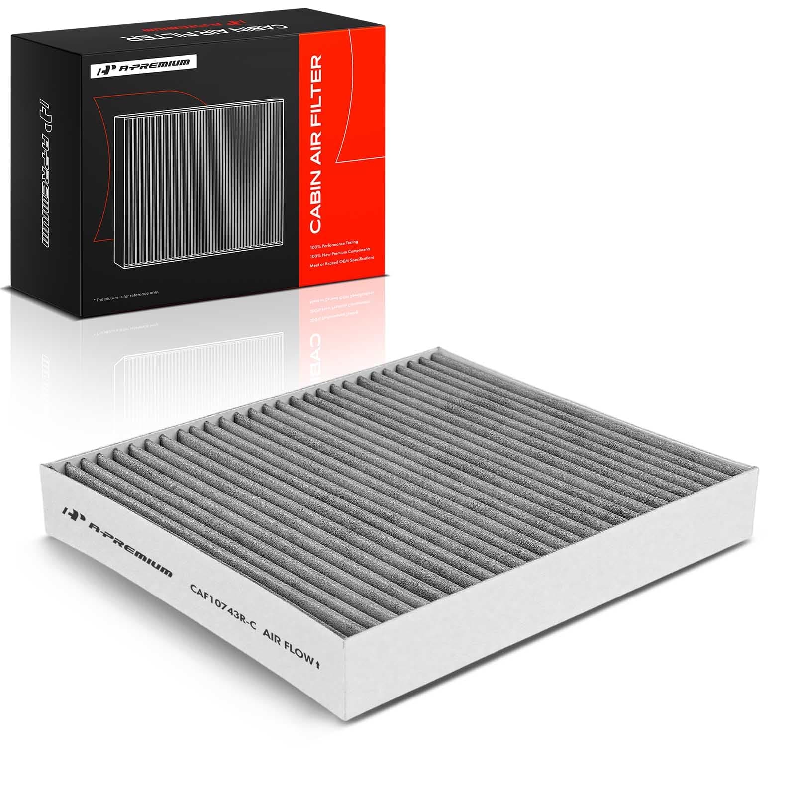 A-Premium Cabin Air Filter with Activated Carbon Compatible with Dodge, Chrysler, Nissan, Infiniti, Volkswagen & Ram model - Grand Caravan, Town & Country, Titan, Armada, Q50, G37, QX80, Q60, M35