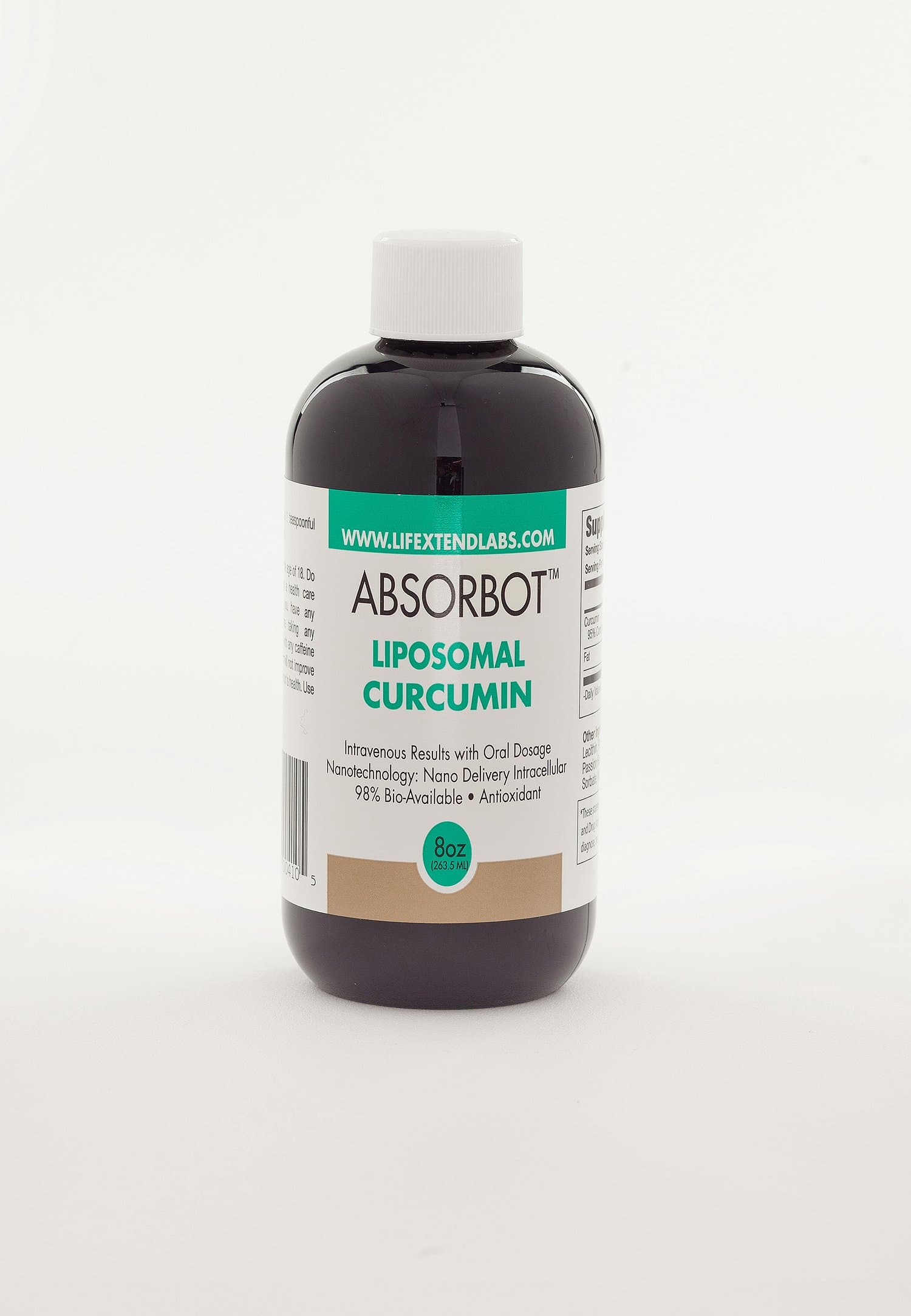 Absorbot Liposomal Curcumin (Turmeric), 8 Oz Liquid, Maximum Bio Availability