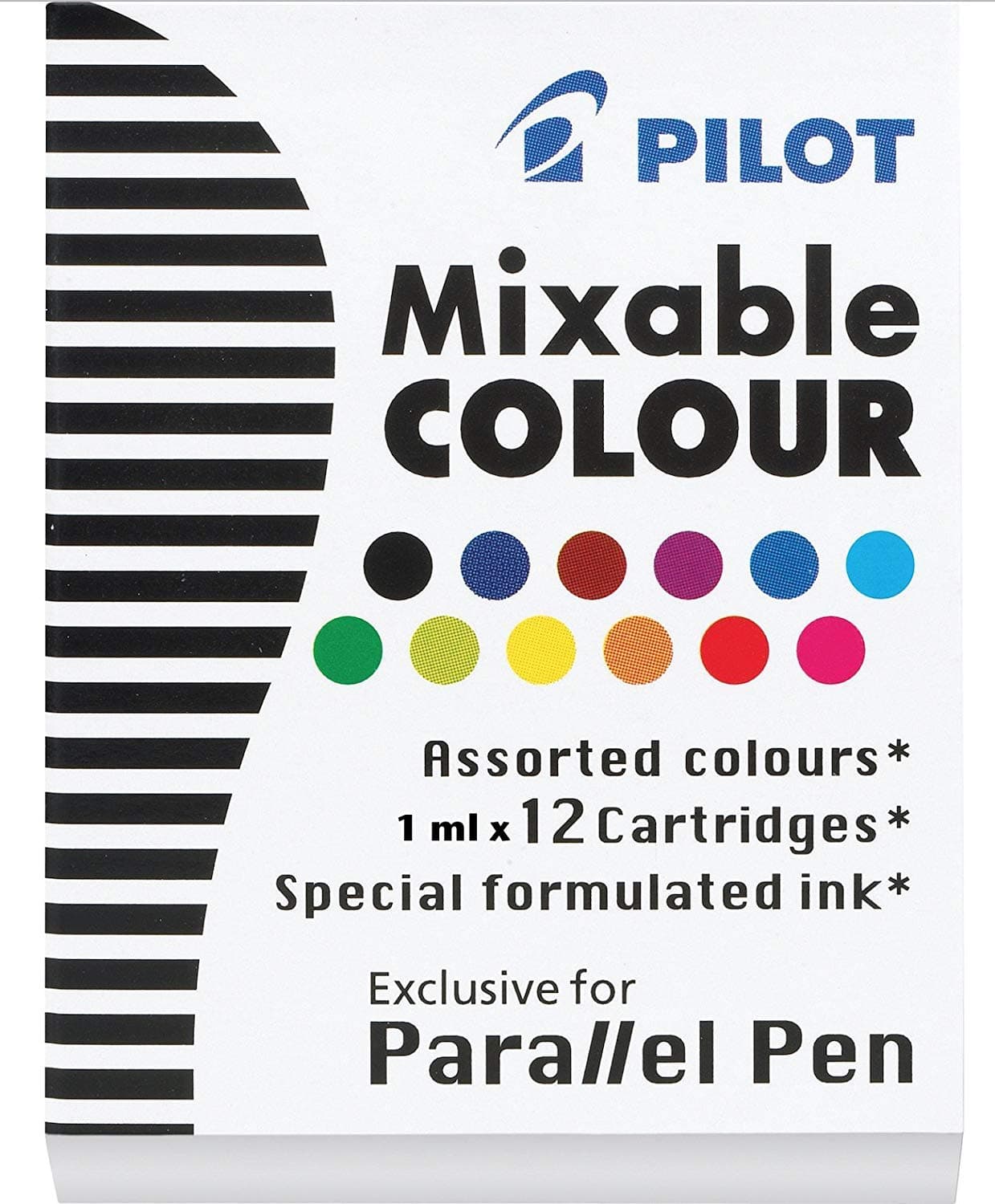 IC-P3-AST Ink Cartridge For Parallel Pen Astd Clr (12 Cartridge)