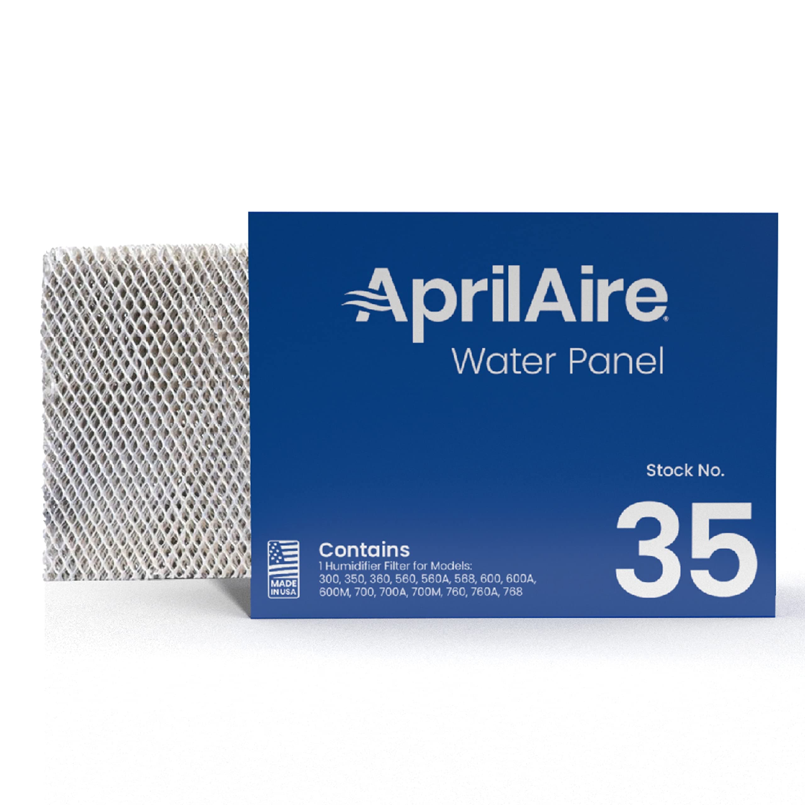 AprilAire 35 Water Panel Humidifier Filter Replacement for AprilAire Whole-House Humidifier Models 300, 350, 360, 560, 560A, 568, 600, 600A, 600M, 700, 700A, 700M, 760, 760A, 768 (Pack of 10)