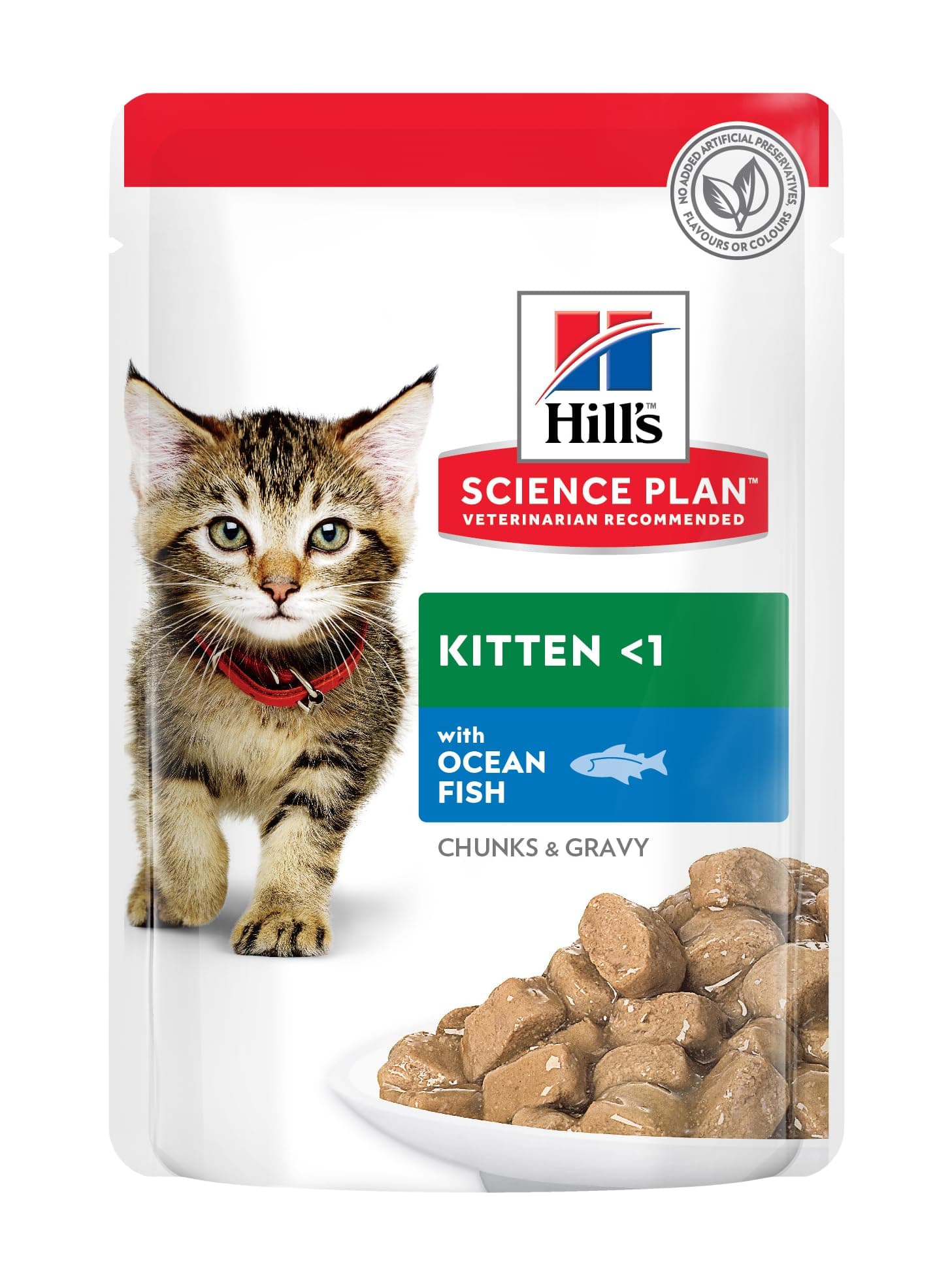 Science Plan Tender Chunks In Gravy Kitten With Ocean Fish Pouches 85Gx12