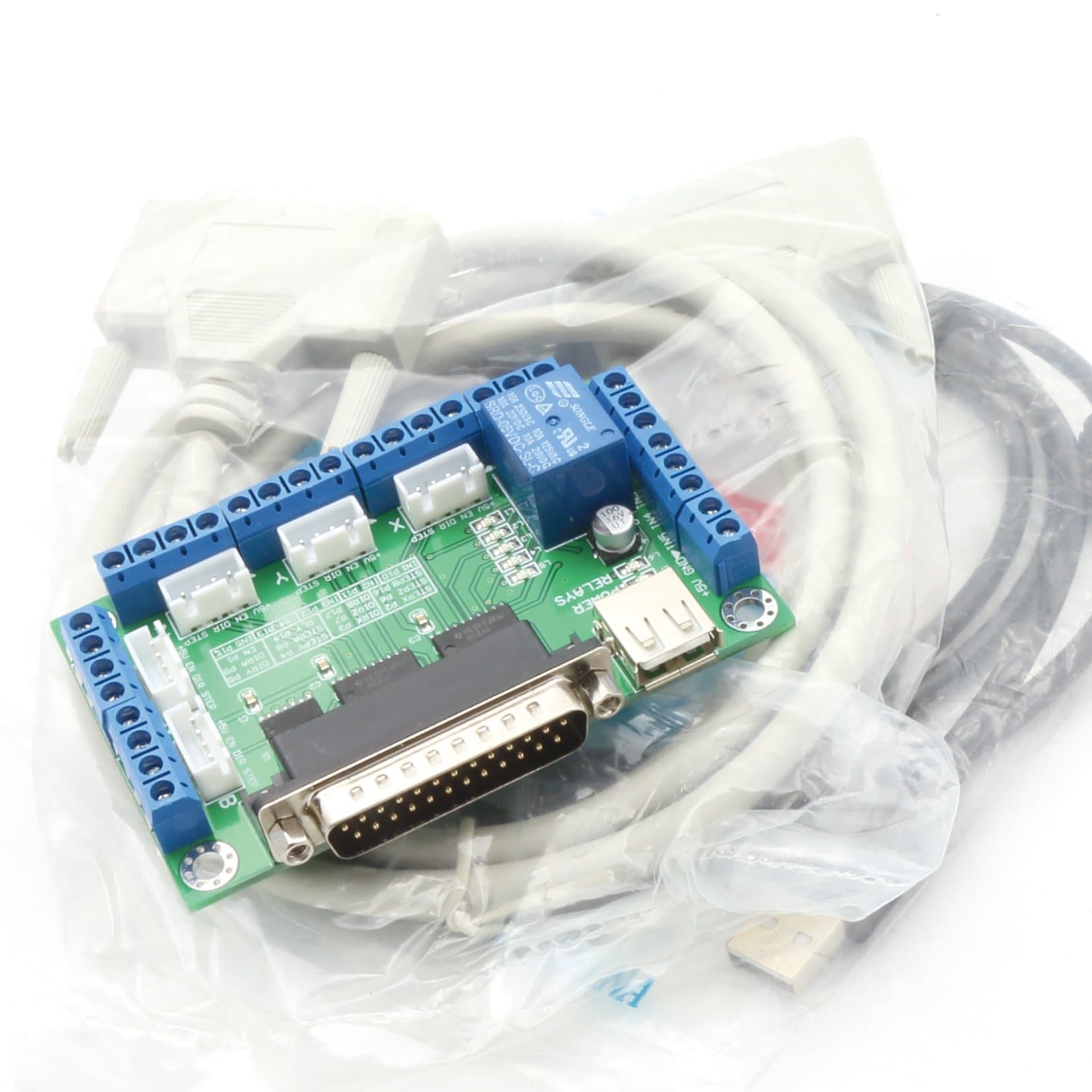 RATTMMOTOR 5 Axis Breakout Board interface Mach3 Stepper Motor Driver CNC Router Engraving Milling Machine CNC Controller