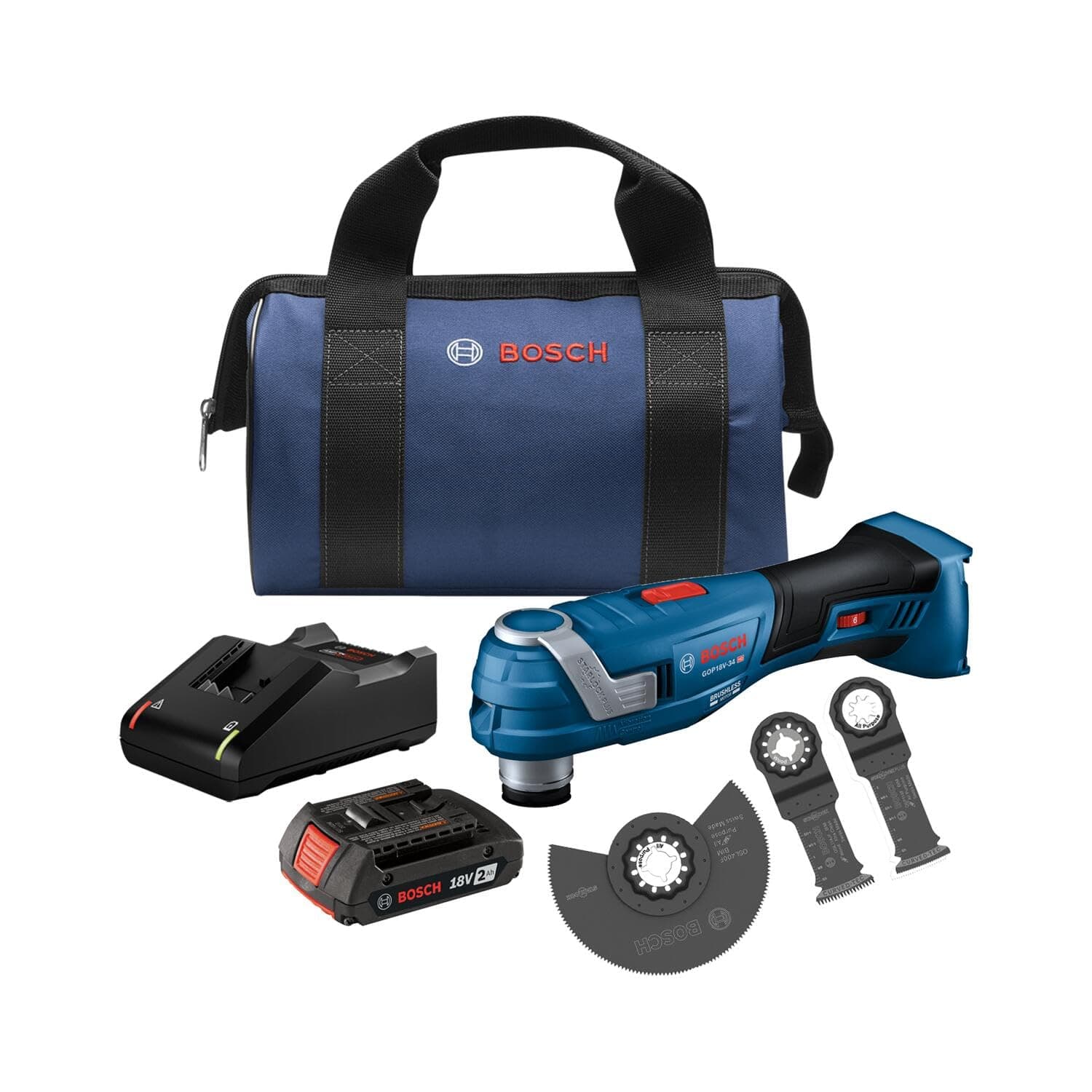 GOP18V-34B12 18V Brushless StarlockPlus® Oscillating Multi-Tool Kit with (1) 2 Ah Standard Power Battery