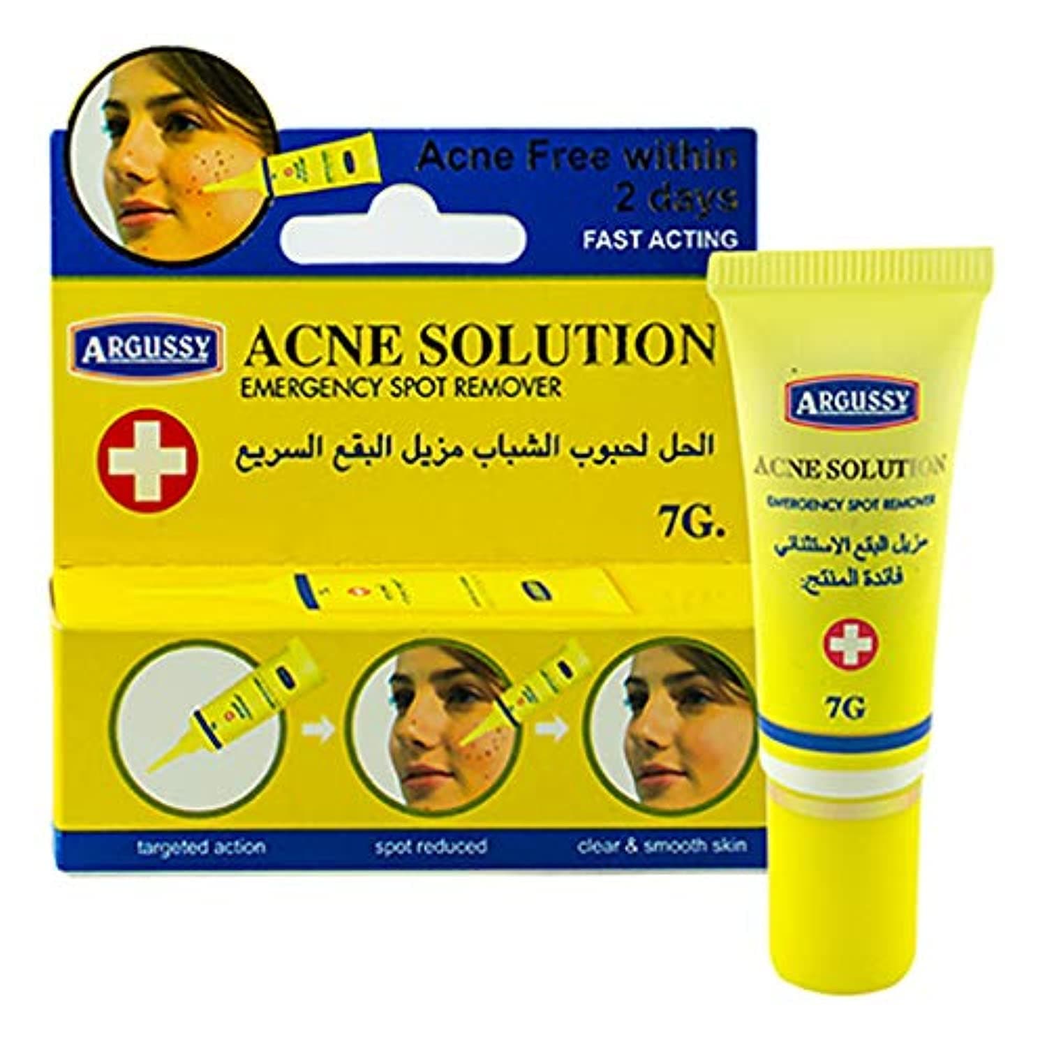 Argussy Acne Solution Emergency spot Remover cream Acne Free Within 2 days 7 gm