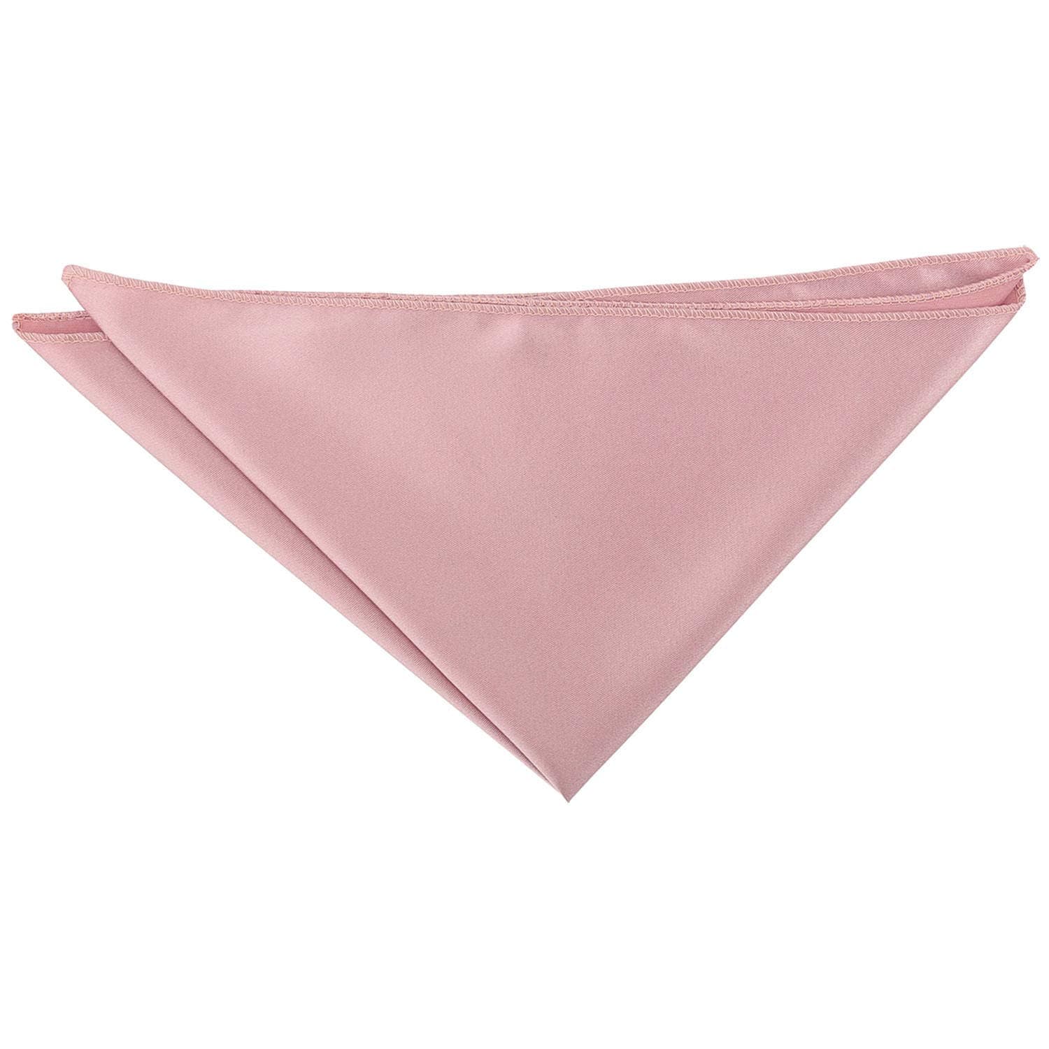 DQT Plain Satin Wedding Handkerchief Pocket Square