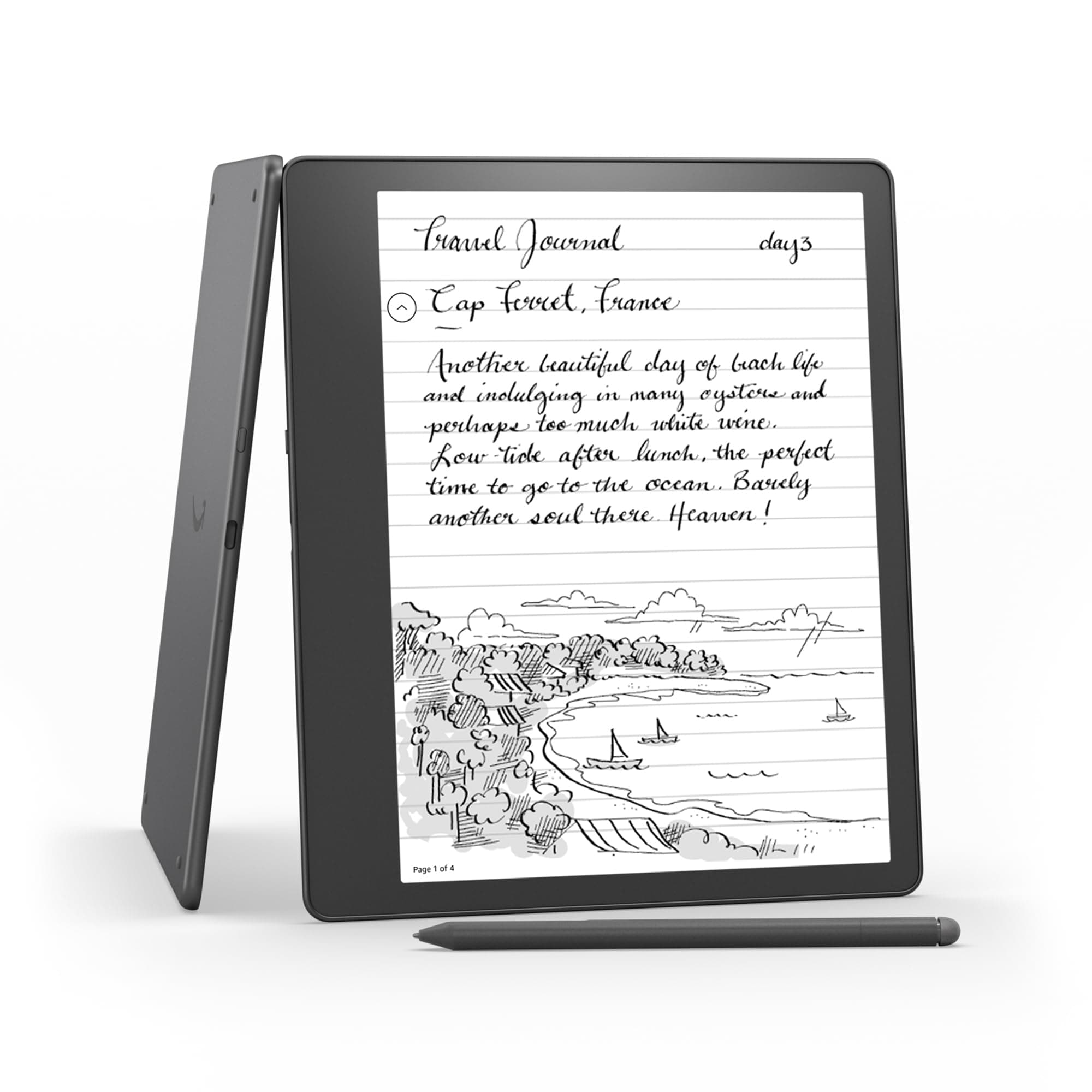 Kindle Scribe (2022 release) - 32 GB, the first Kindle and digital notebook, all in one, with a 10.2" 300 ppi Paperwhite display, with built-in notebook summarisation. Includes Premium Pen