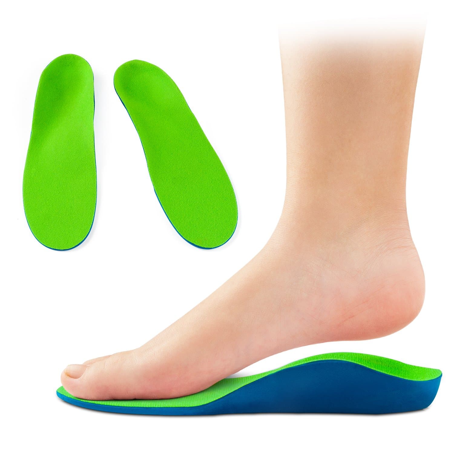 High Arch Support Orthotic Shoe Insoles Cup Cushioned Inserts for Men Women High Shoes Foot Development, Flat Foot Insoles for Flat Feet