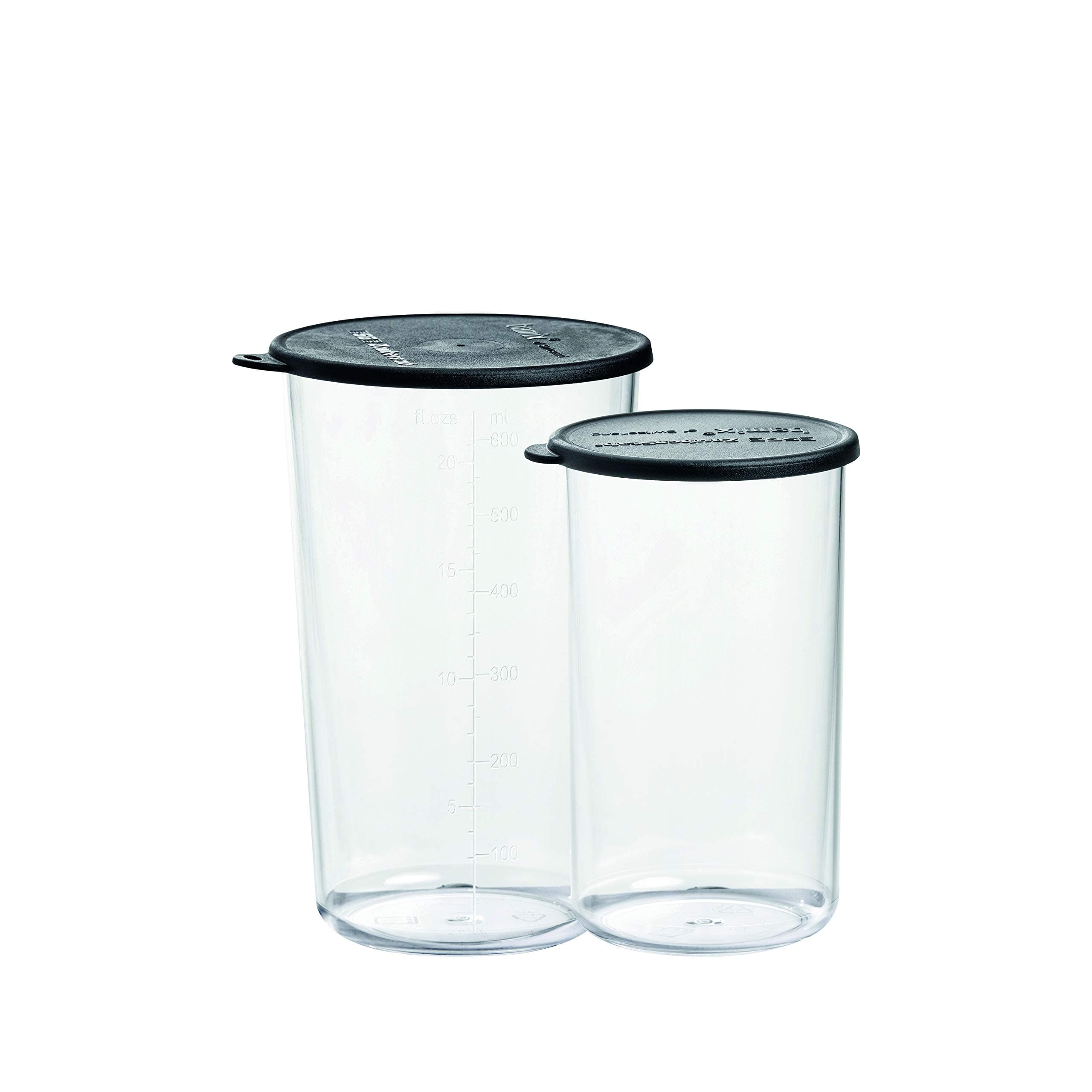 Bamix Beaker with lid 400 & 600ml, Plastic
