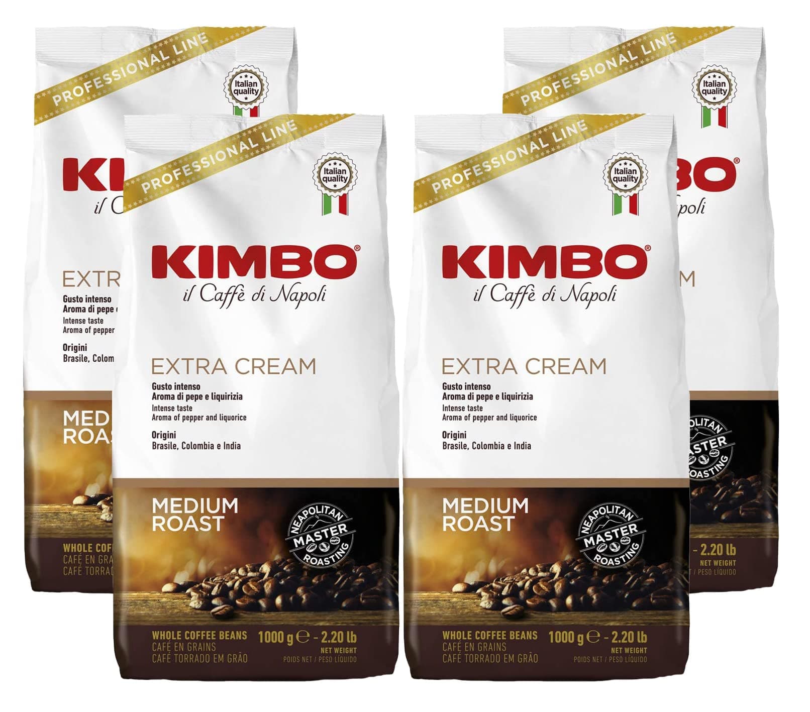 Extra Cream Espresso Coffee Beans 4x1kg