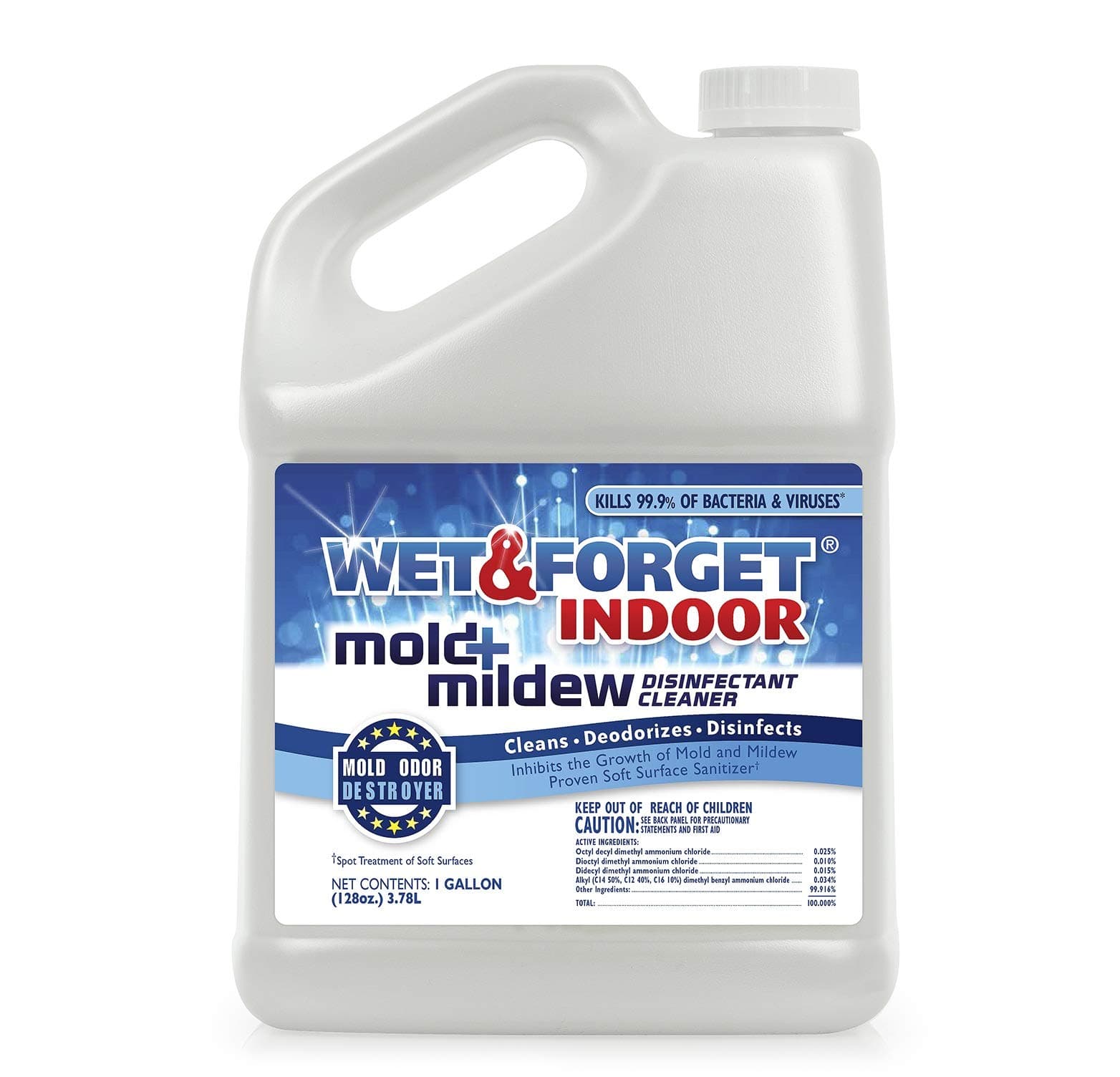 Indoor Mold + Mildew Disinfectant Cleaner, 1 Gallon 2-Pack