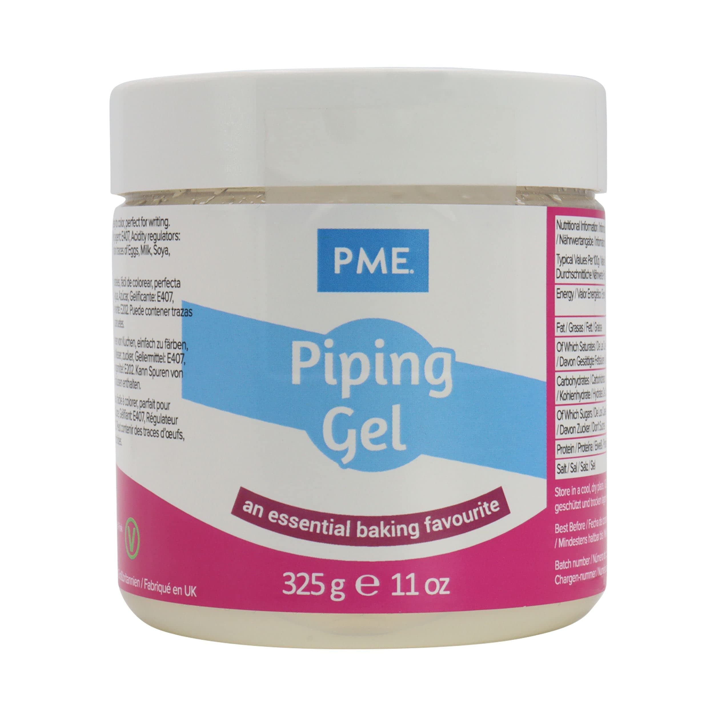 PME 325g Piping Gel Cake Baking Icing Decorating