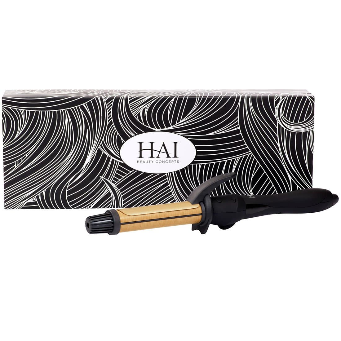 HAI Silk Ceramic Curling Iron for Women - Professional Fast Heating Hair Straightener Curler with Dual Voltage - Wand Curling Iron for Traveling & All Hair Types - 1 inch