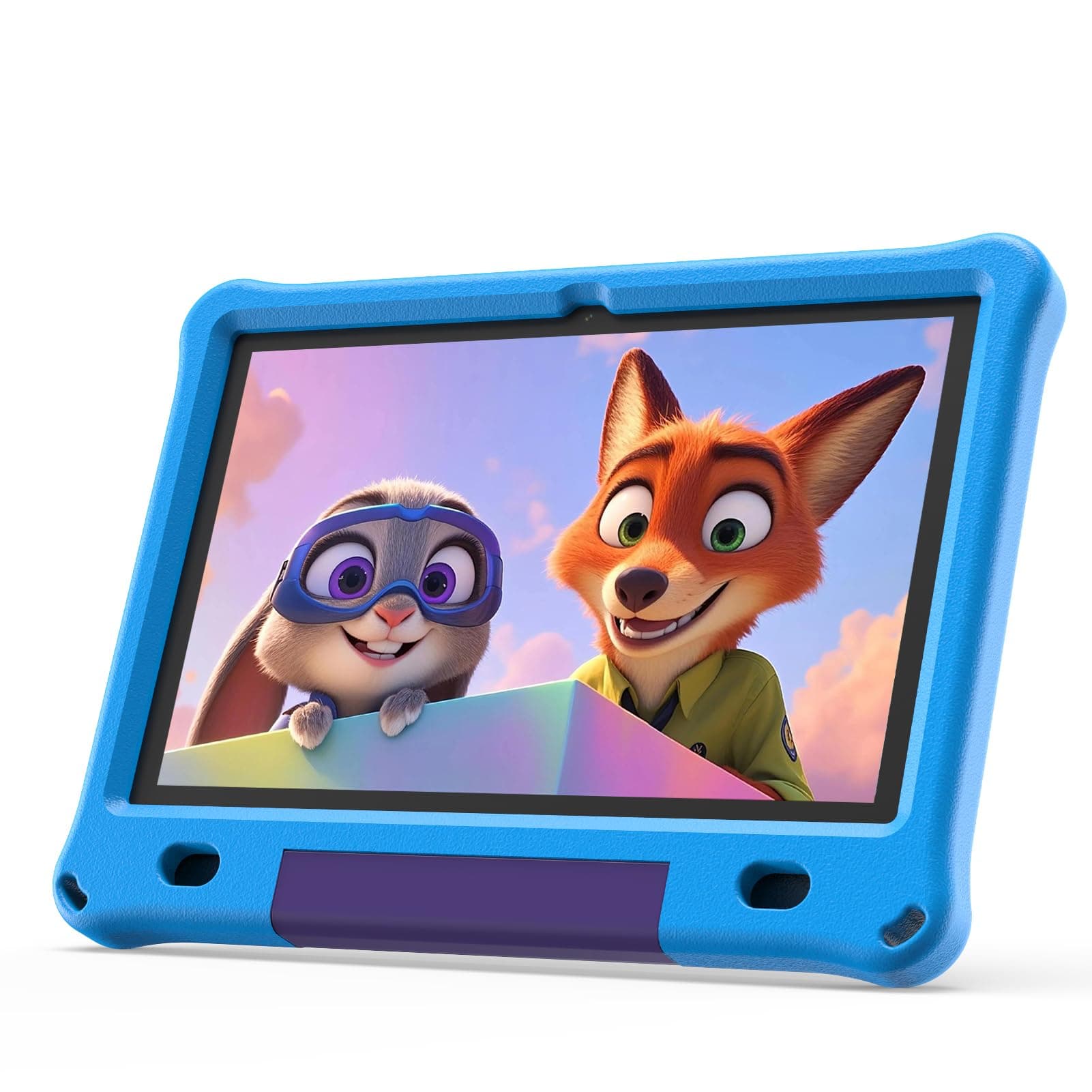 10 Inch Kids Tablet with Case, 10'' Android 15 Tablet for Age 3-12, 6GB RAM 64GB ROM, Parental Control, Educational Games Pre-Installed, Dual Camera, 6000mAh, Bluetooth (Blue)