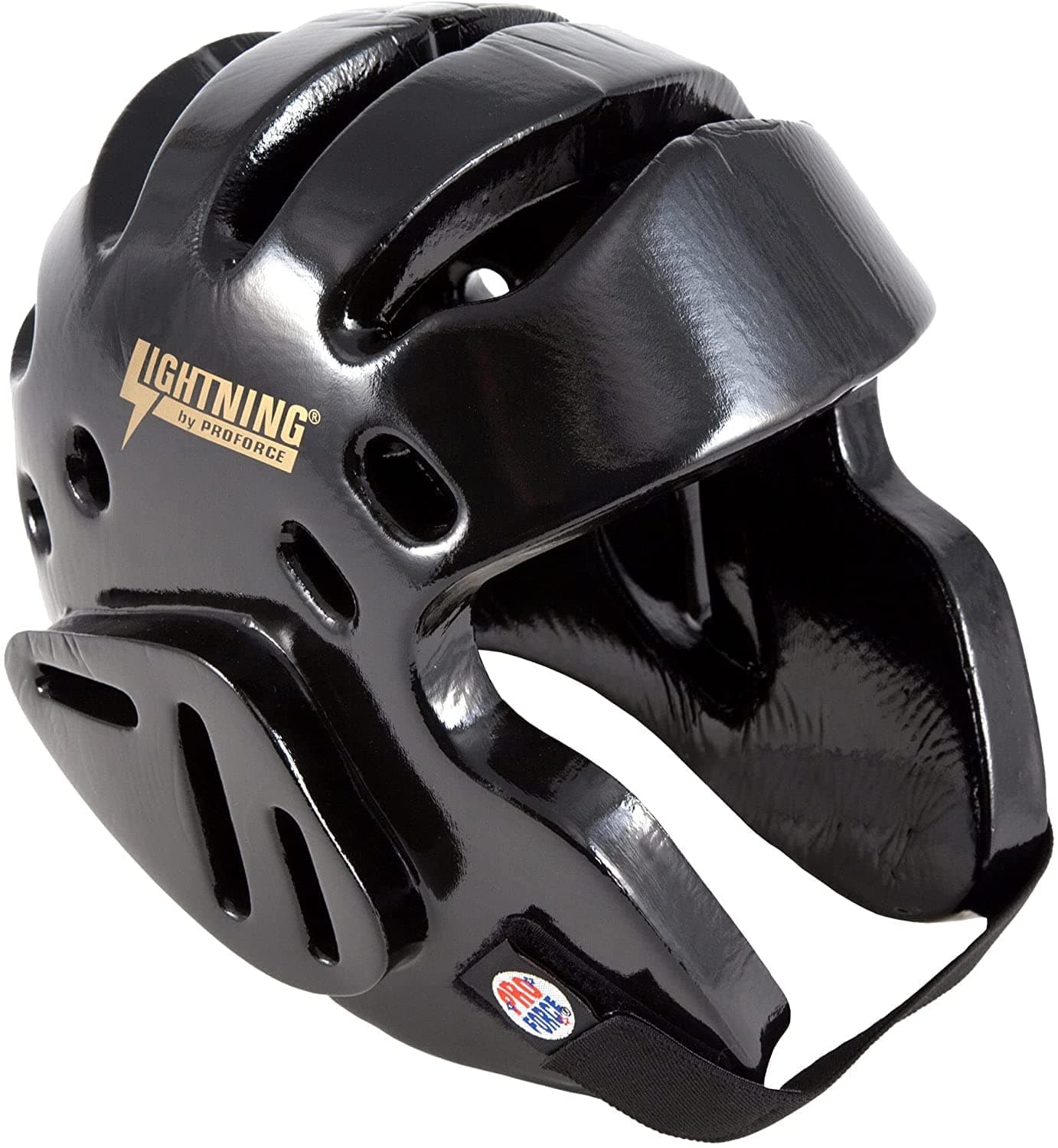 ProForce Lightning Sparring Head Guard/Headgear - Black - Large