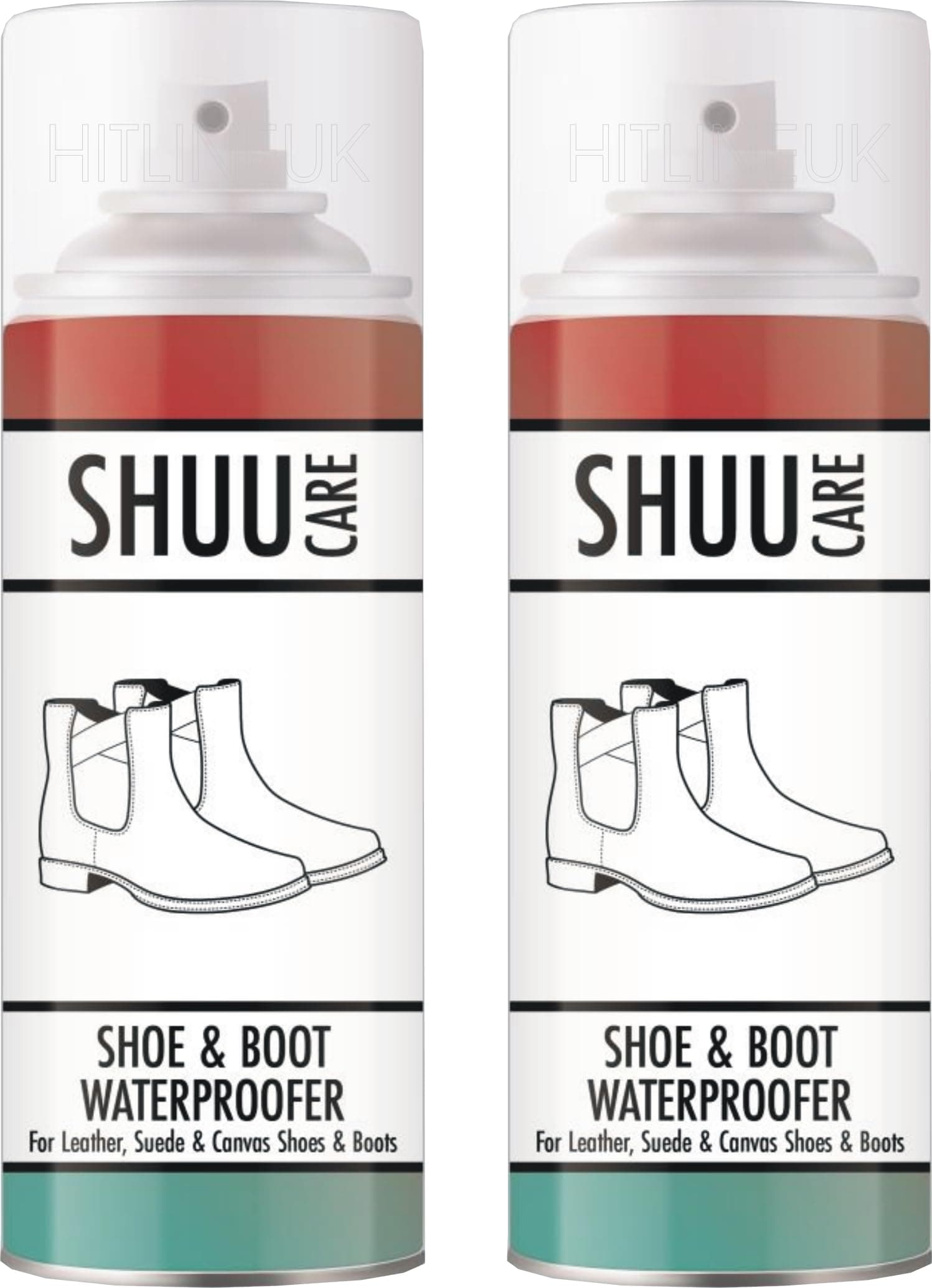 Shoe Protector Spray 2 x 300 ML - long lasting Waterproof and stain protection, Waterproof Spray to Protect Shoes