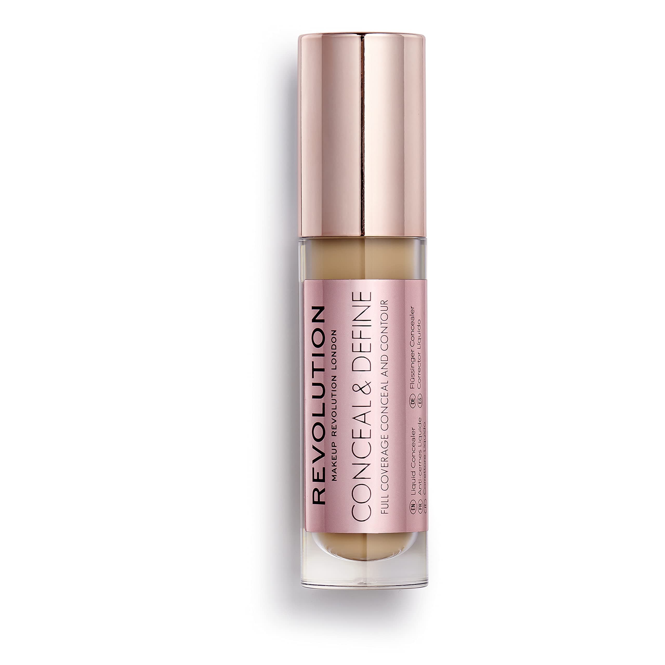Makeup Revolution Conceal and Define Concealer (Eyeshadow), C10 Brown, 3.4ml